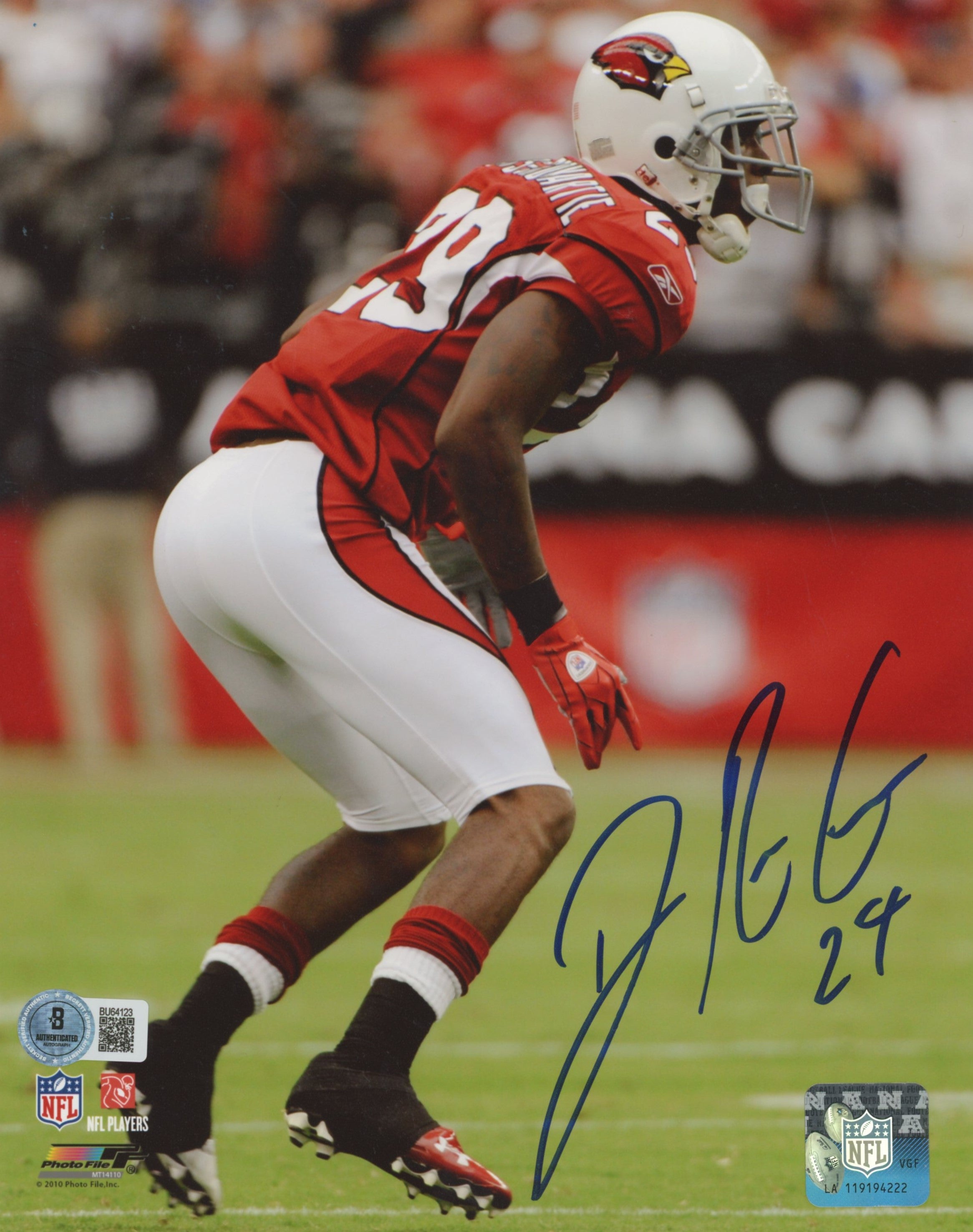 Cardinals Dominique Rodgers-Cromartie Authentic Signed 8x10 Photo BAS #BU64123