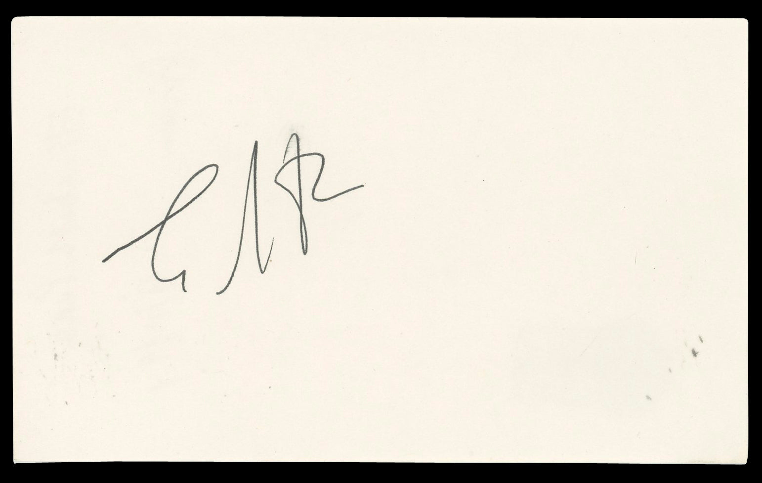 Elizabeth Peña Rush Hour Authentic Signed 3x5 Index Card BAS #BN89209