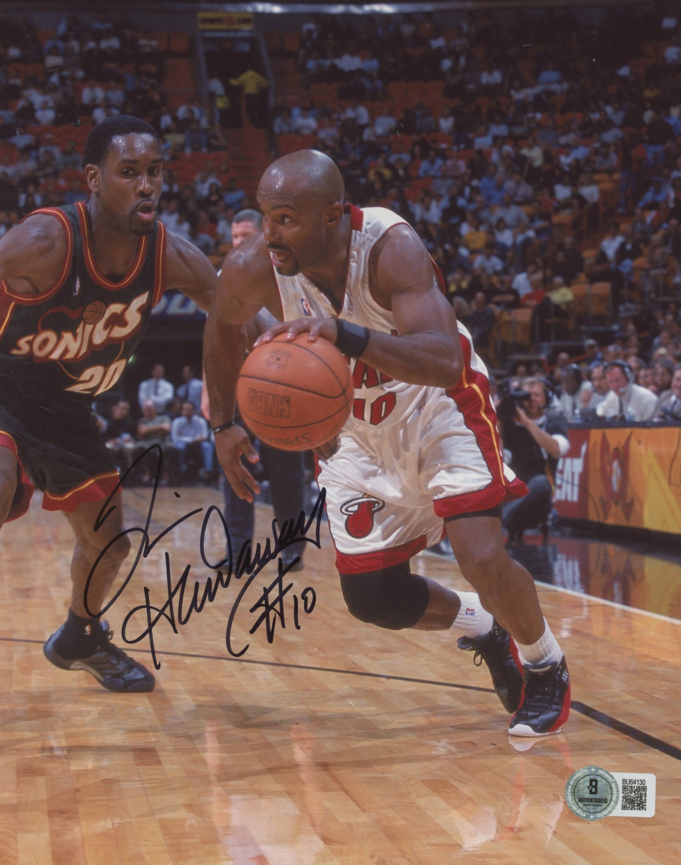 Heat Tim Hardaway Authentic Signed 8x10 Vertical Photo Autographed BAS #BU64130