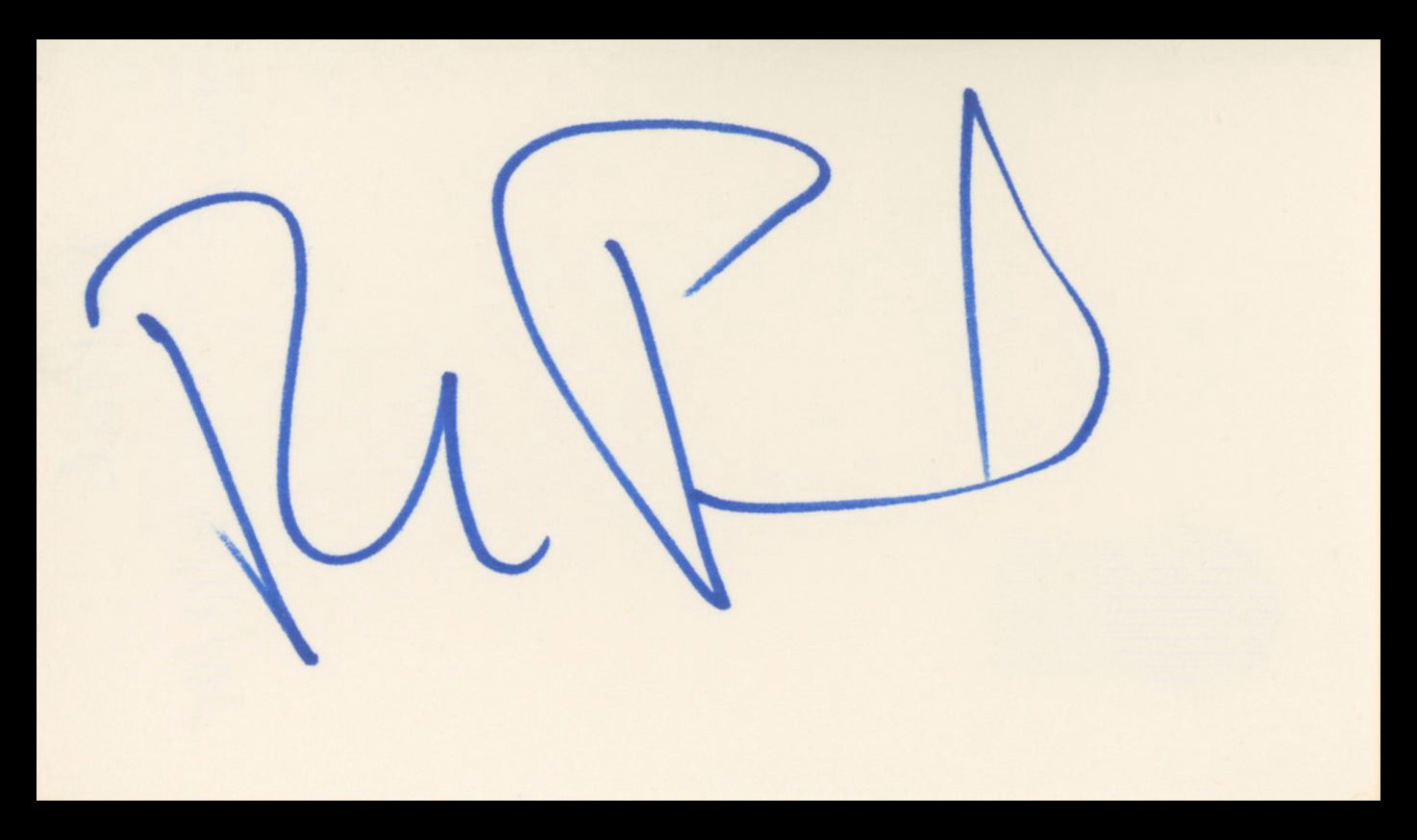 RuPaul RuPaul's Drag Race Authentic Signed 3x5 Index Card BAS #BV02104