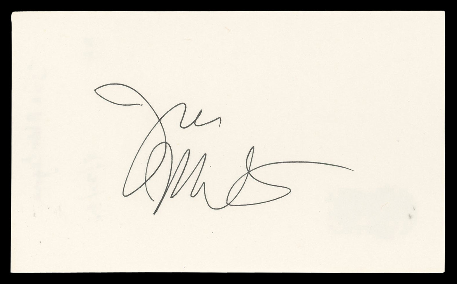 Joe Mantegna Criminal Minds Authentic Signed 3x5 Index Card BAS #BN06421