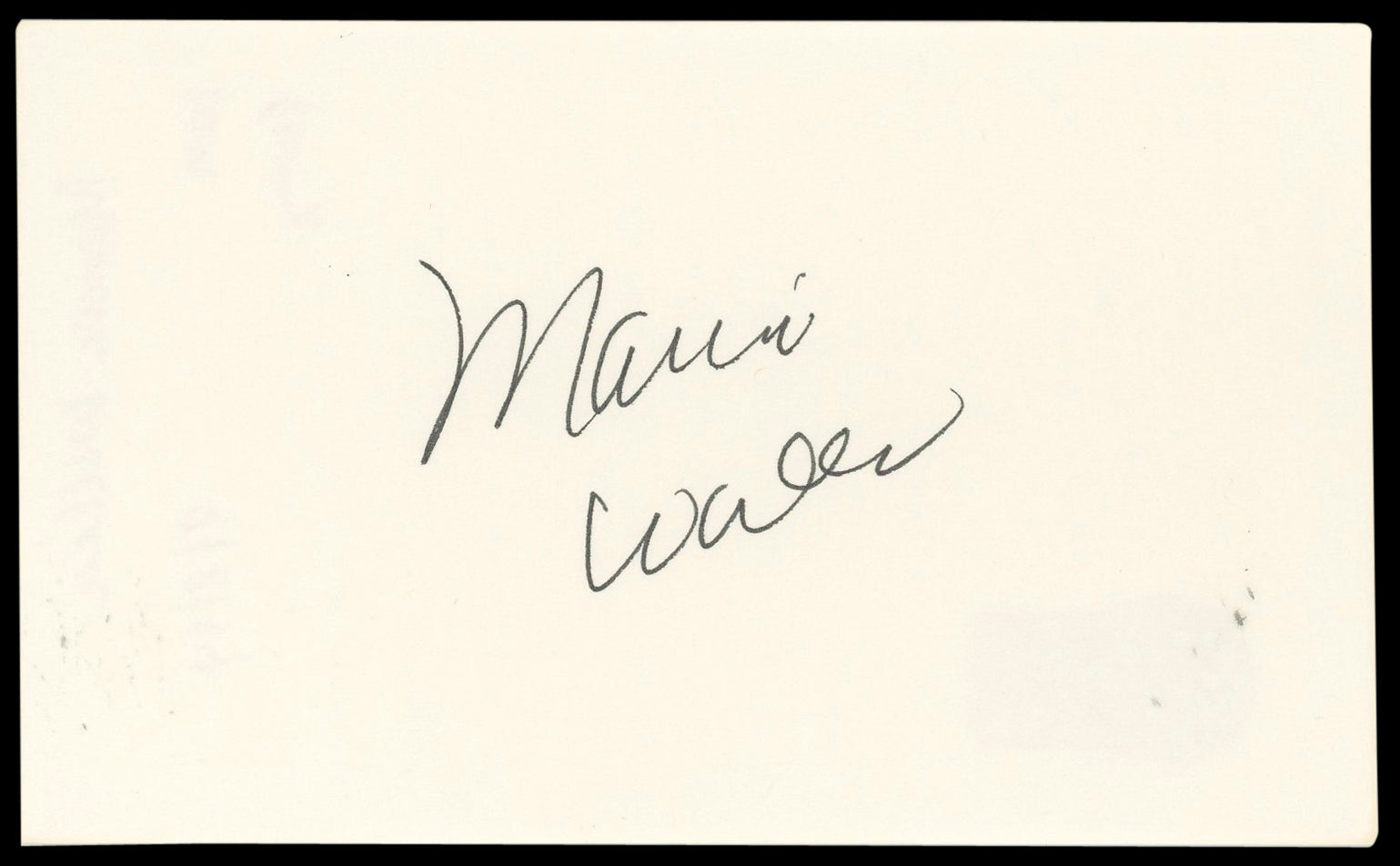 Marcia Wallace The Simpsons Authentic Signed 3x5 Index Card BAS #BN89212