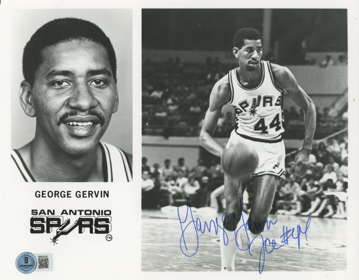 Spurs George Gervin Ice #44 Authentic Signed 8x10 Photo BAS #BR54792