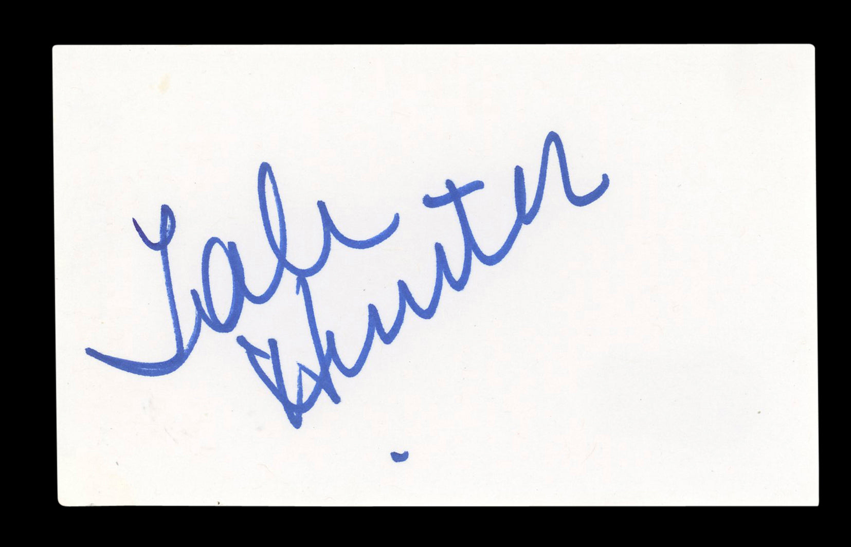 Tab Hunter Damn Yankees Authentic Signed 3x5 Index Card Autographed BAS #AD70215