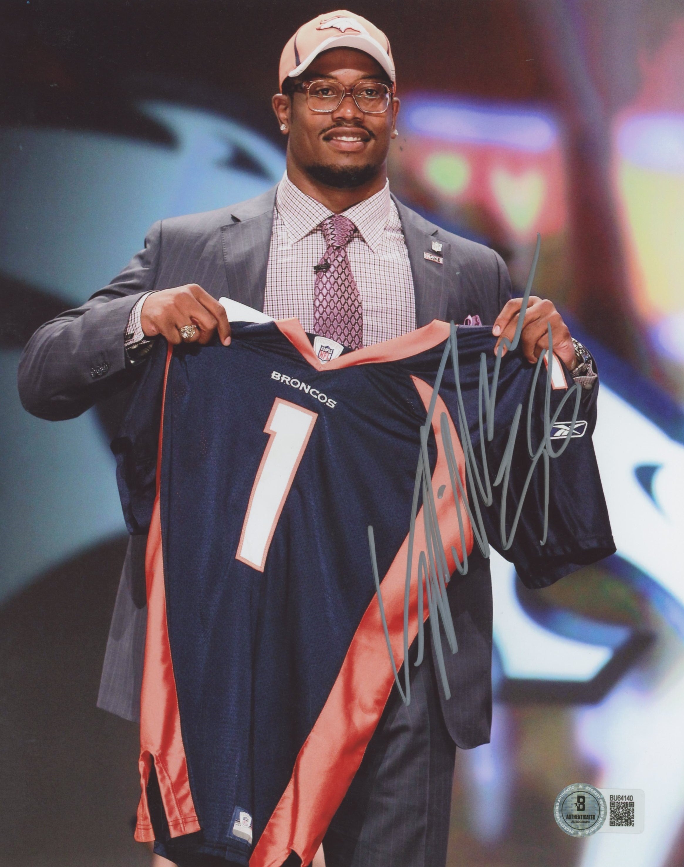 Broncos Von Miller Authentic Signed 8x10 Vertical Photo Autographed BAS #BU64140