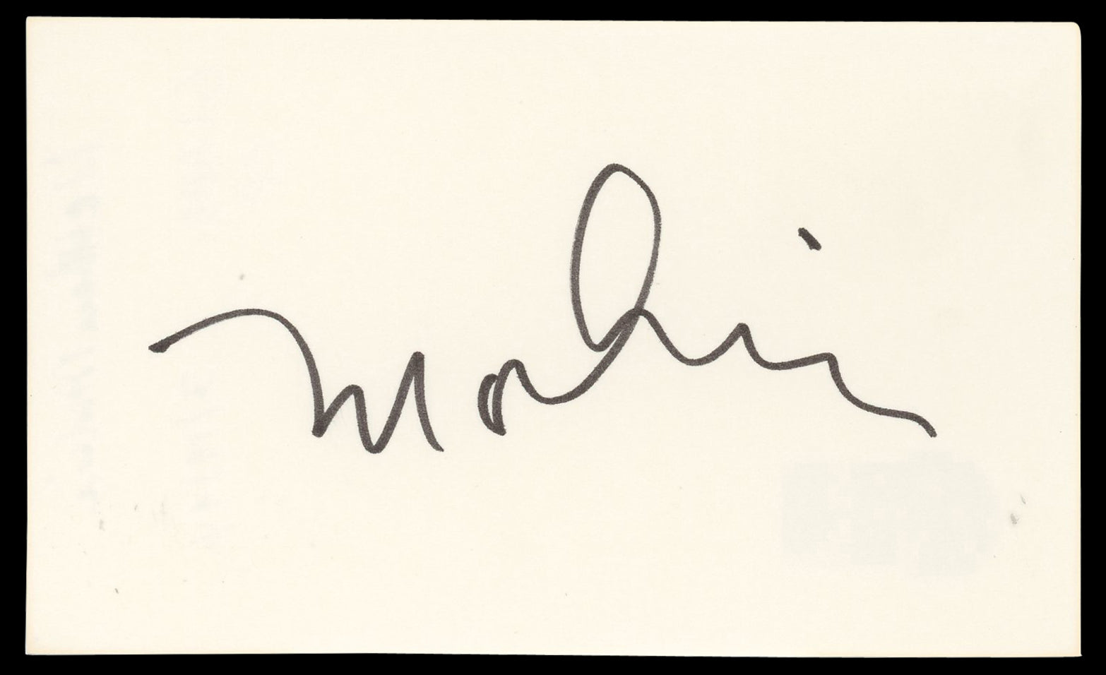 Matthew Modine Full Metal Jacket Authentic Signed 3x5 Index Card BAS #BN06425