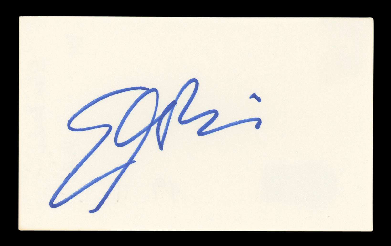 Ellen Barkin Sea of Love Authentic Signed 3x5 Index Card BAS #BL96480