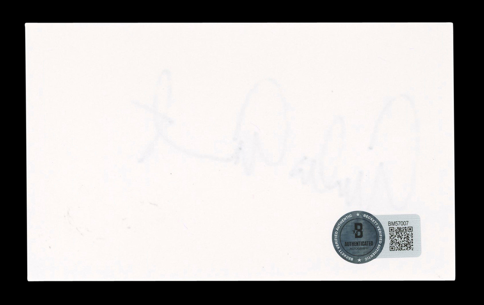 Emilio Estevez The Breakfast Club Signed 3x5 Index Card Autographed BAS #BM57007