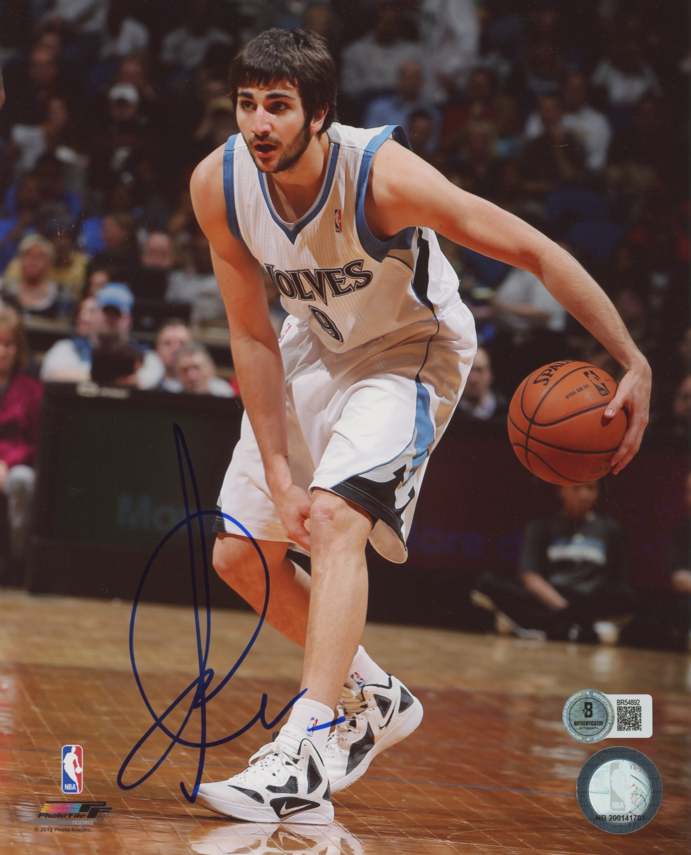 Timberwolves Ricky Rubio Authentic Signed 8x10 Photo Autographed BAS #BR54892