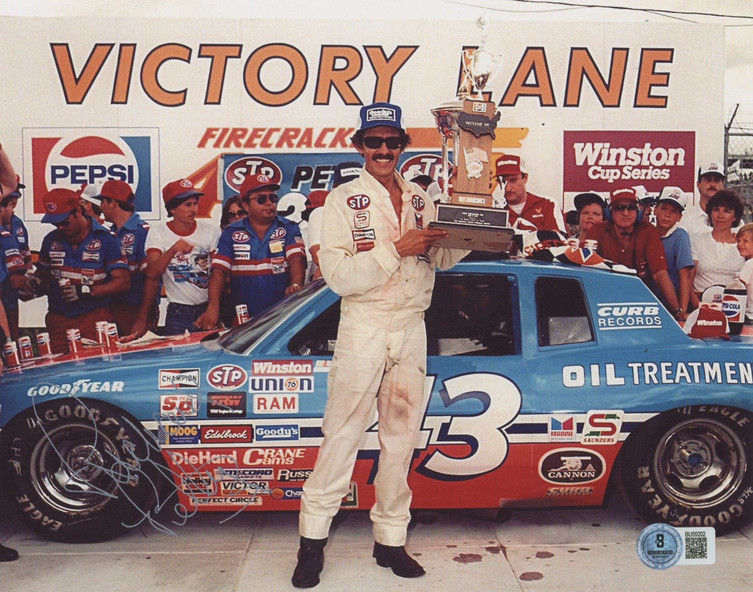 Richard Petty NASCAR Authentic Signed 8x10 Horizontal Photo BAS 11