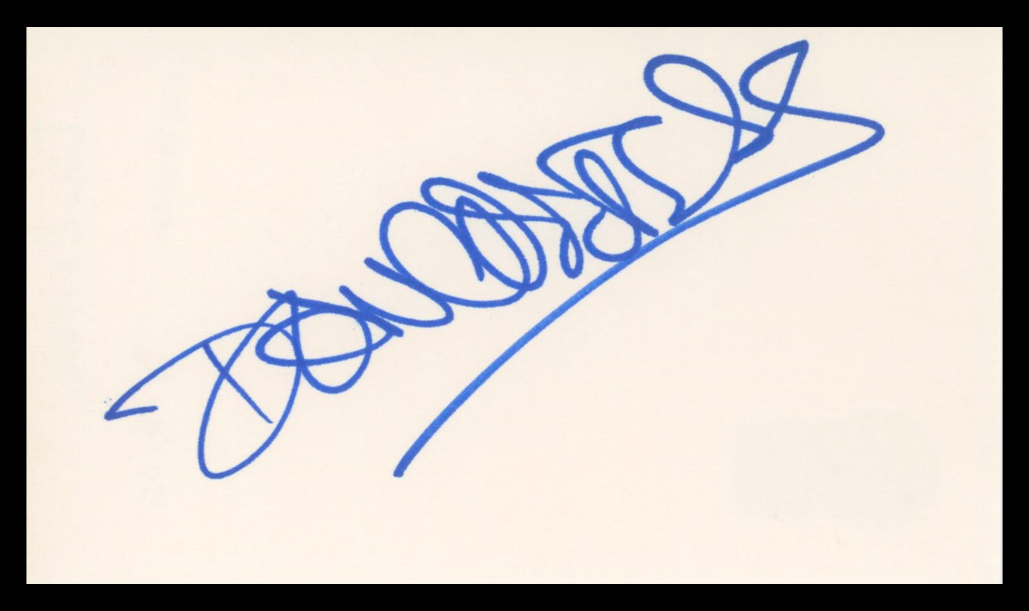 Dan Cortese Seinfeld Authentic Signed 3x5 Index Card Autographed BAS #BV02124