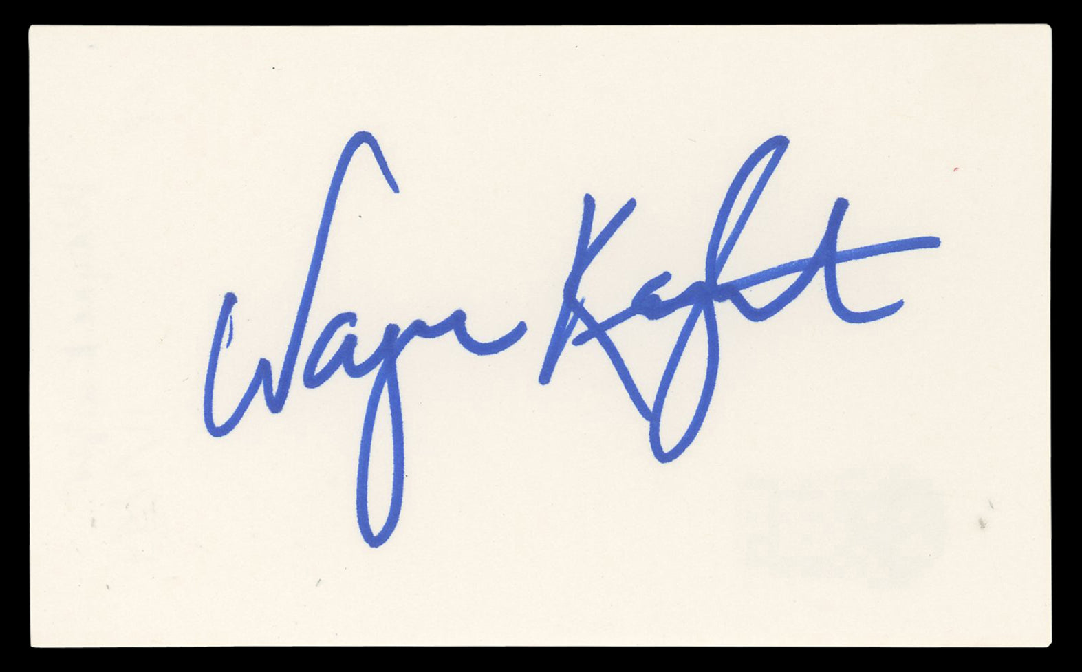 Wayne Knight Jurassic Park Authentic Signed 3x5 Index Card BAS #BN06431