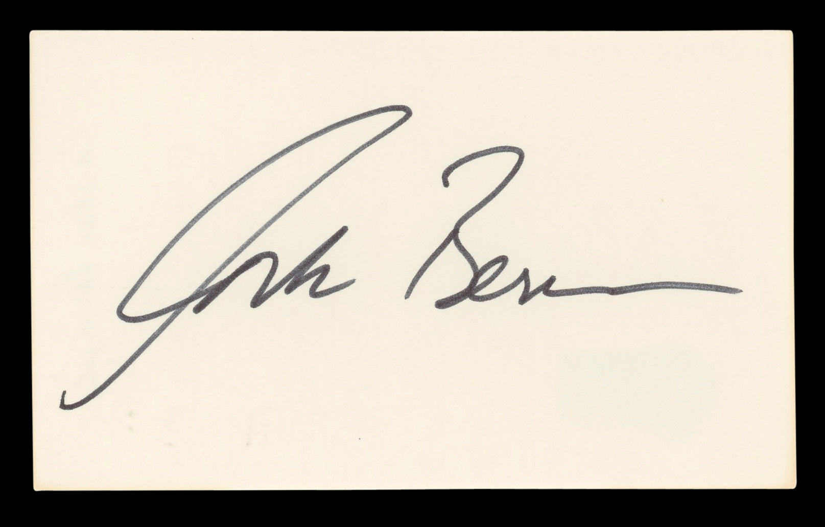Corbin Bernsen L.A. Law Authentic Signed 3x5 Index Card Autographed BAS #BL96486