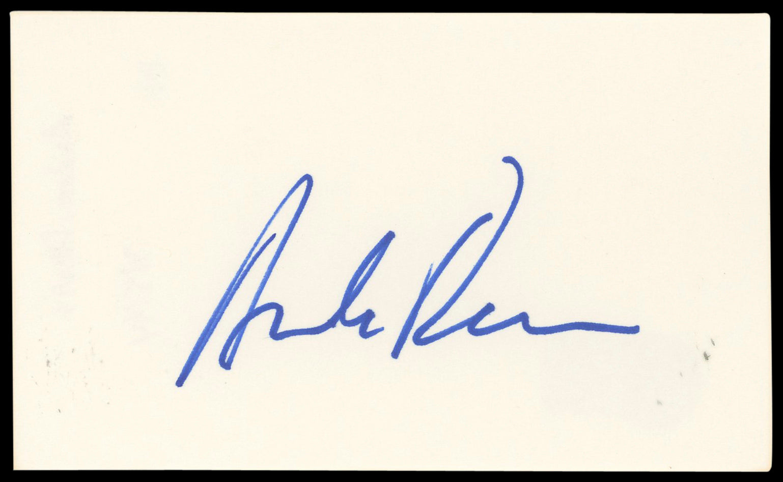Andrew Davis Holes Authentic Signed 3x5 Index Card Autographed BAS #BN89226