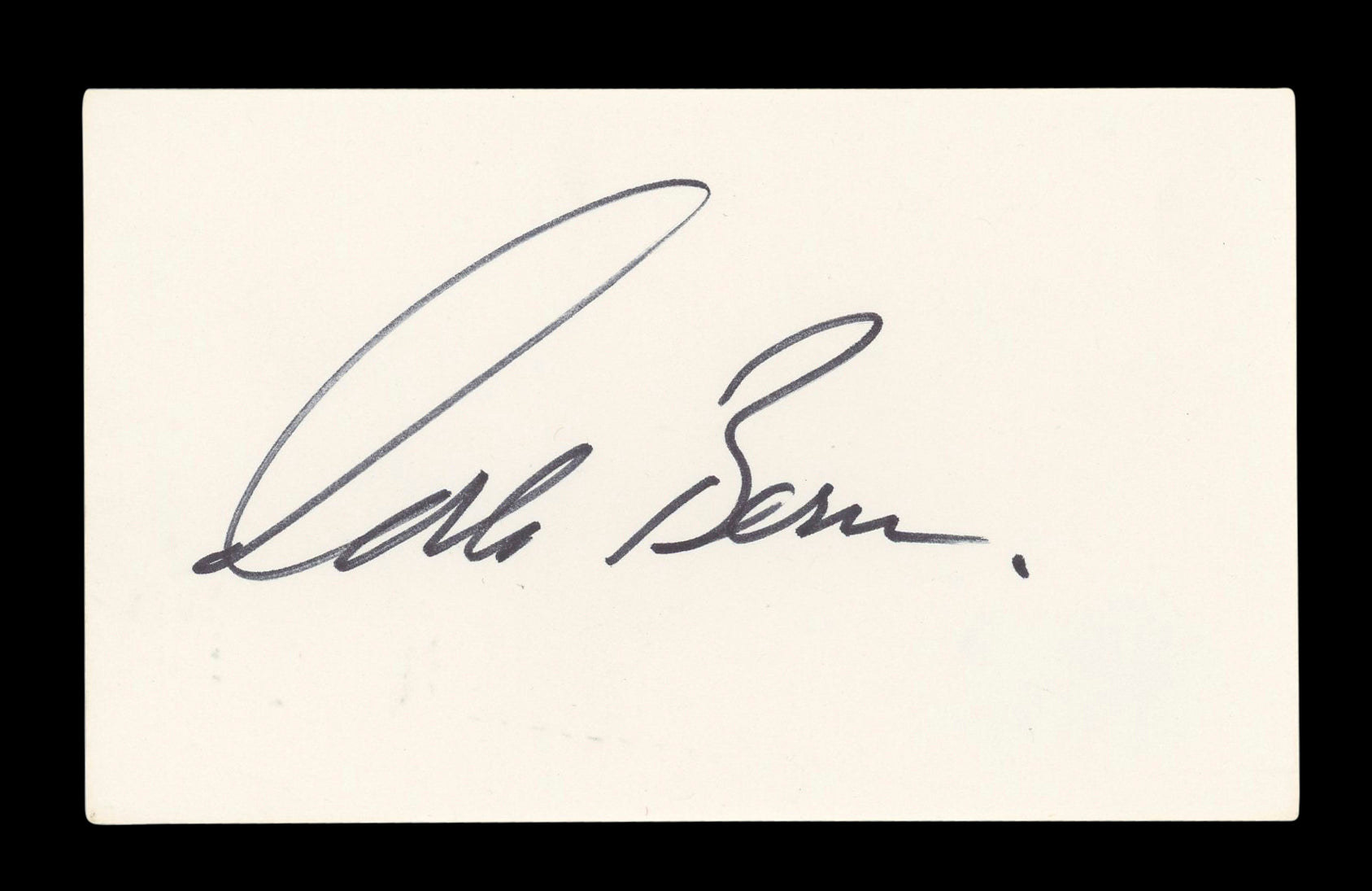Corbin Bernsen L.A. Law Authentic Signed 3x5 Index Card Autographed BAS #BL96488
