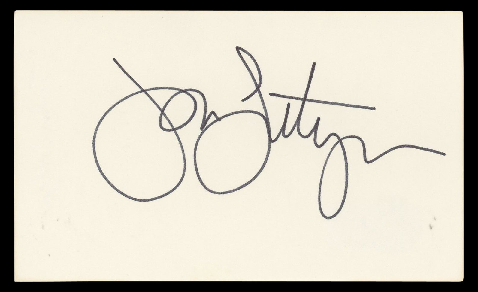 John Lithgow Footloose Authentic Signed 3x5 Index Card Autographed BAS #BN06435