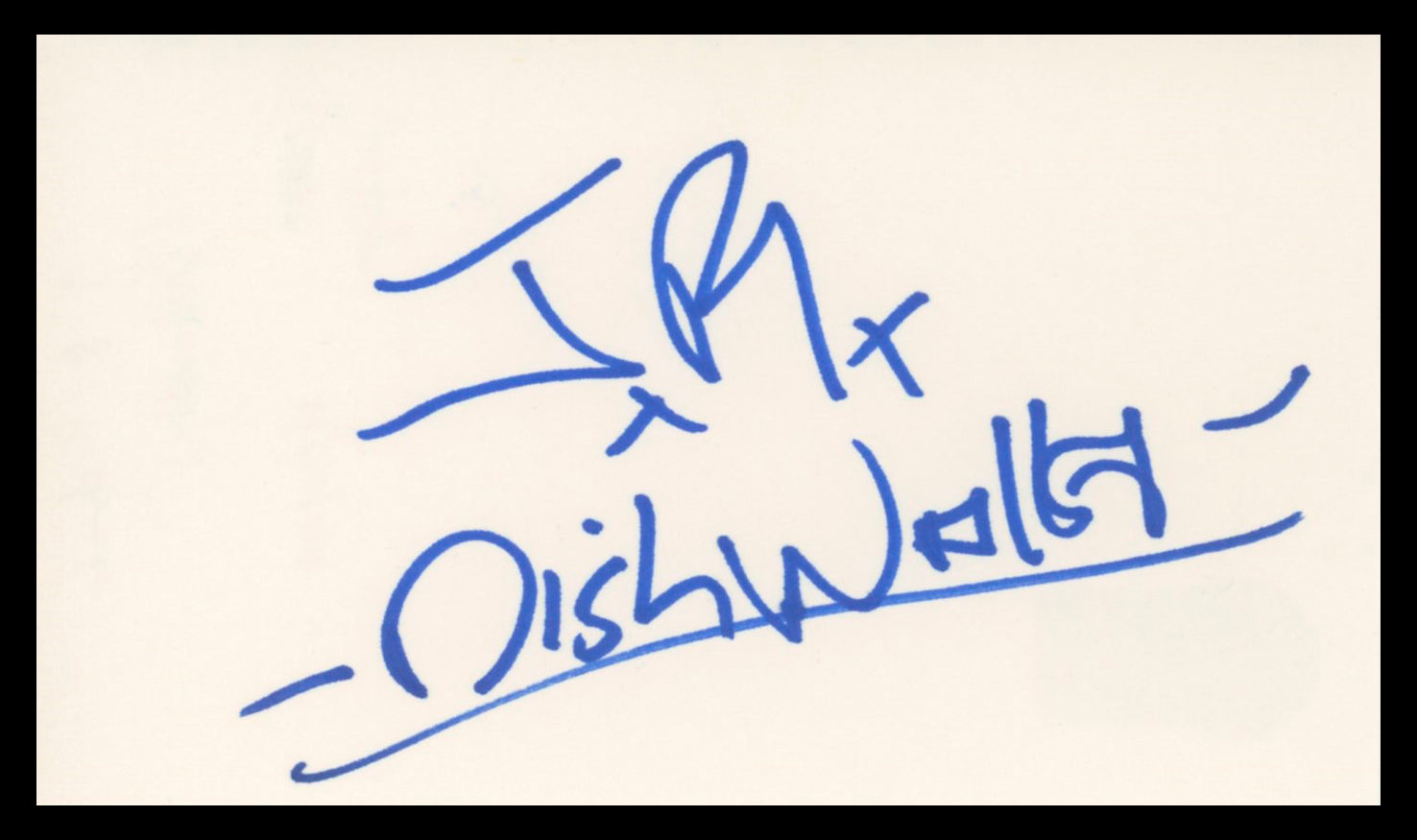 J.R. Richards Dishwalla Dishwalla Authentic Signed 3x5 Index Card BAS #BV02130