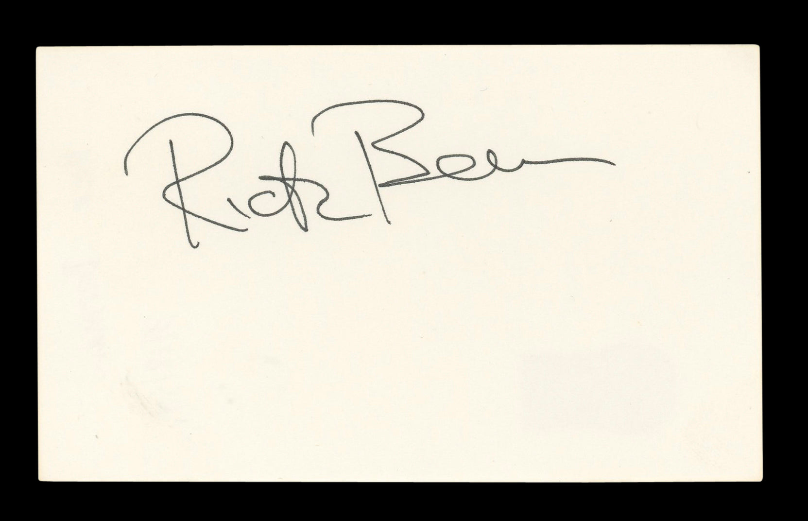 Rick Berman Star Trek Enterprise Signed 3x5 Index Card Autographed BAS #AD70320