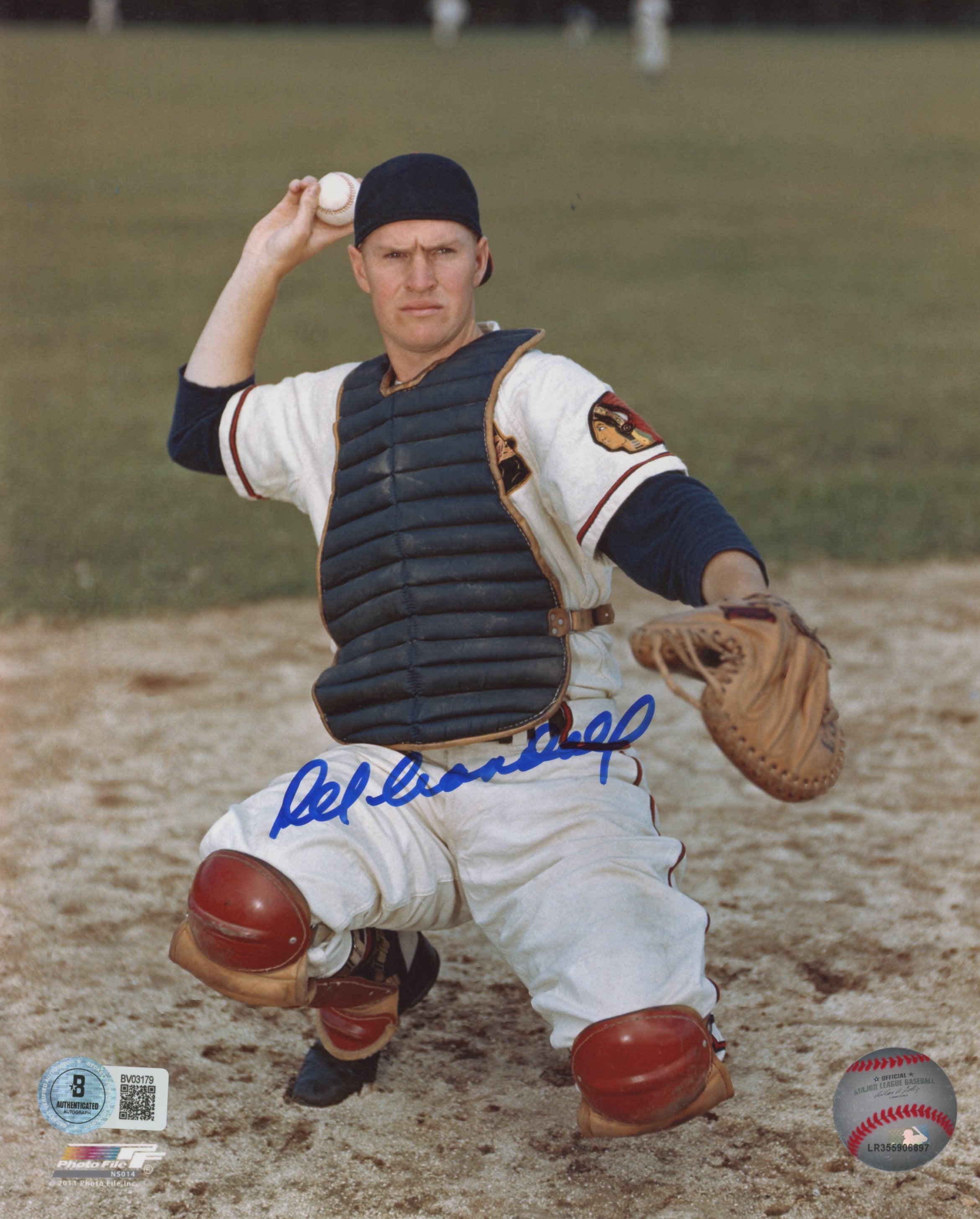Braves Del Crandall Authentic Signed 8x10 Vertical Photo BAS #BV03179