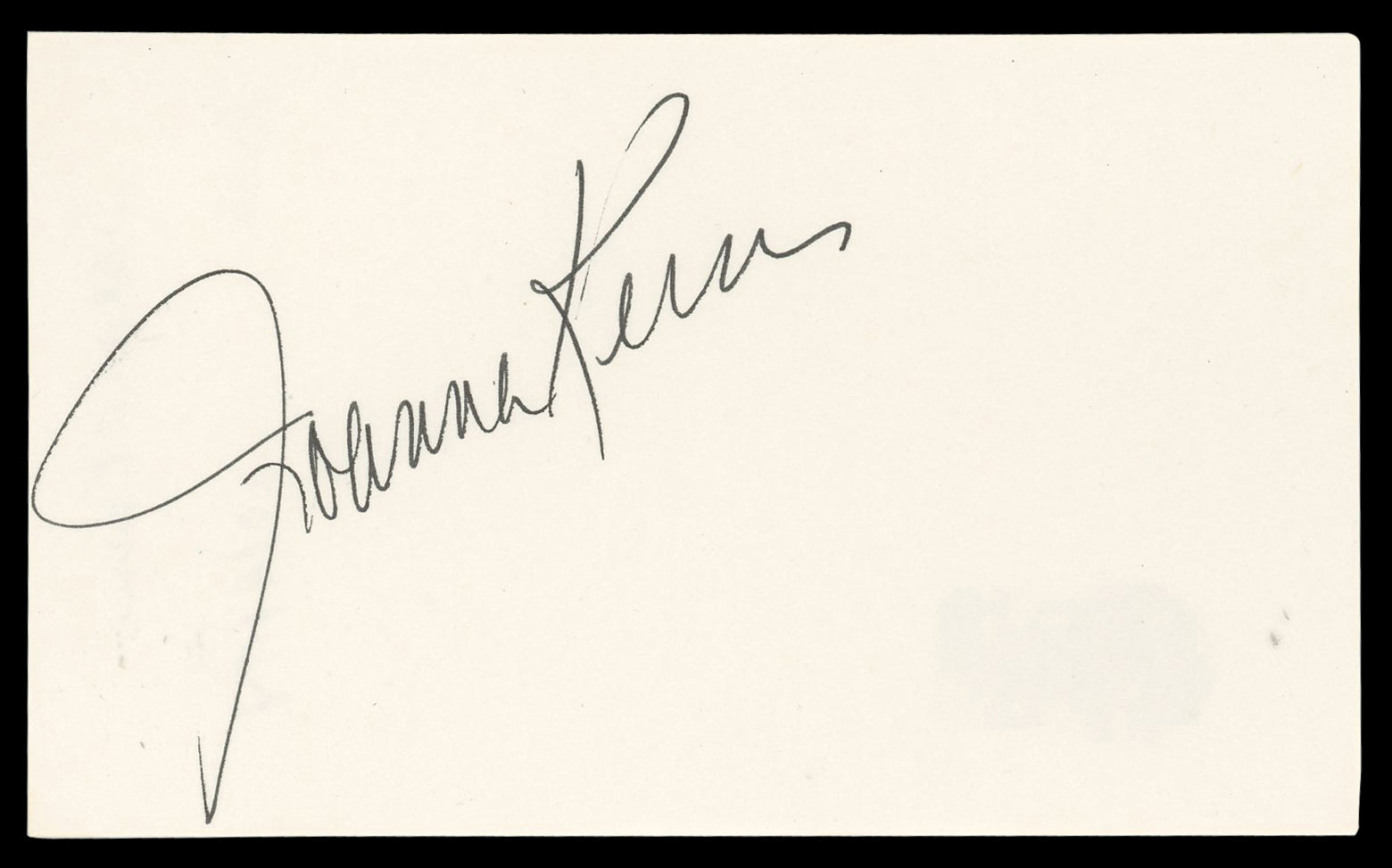 Joanna Kerns Growing Pains Authentic Signed 3x5 Index Card BAS #BN06438