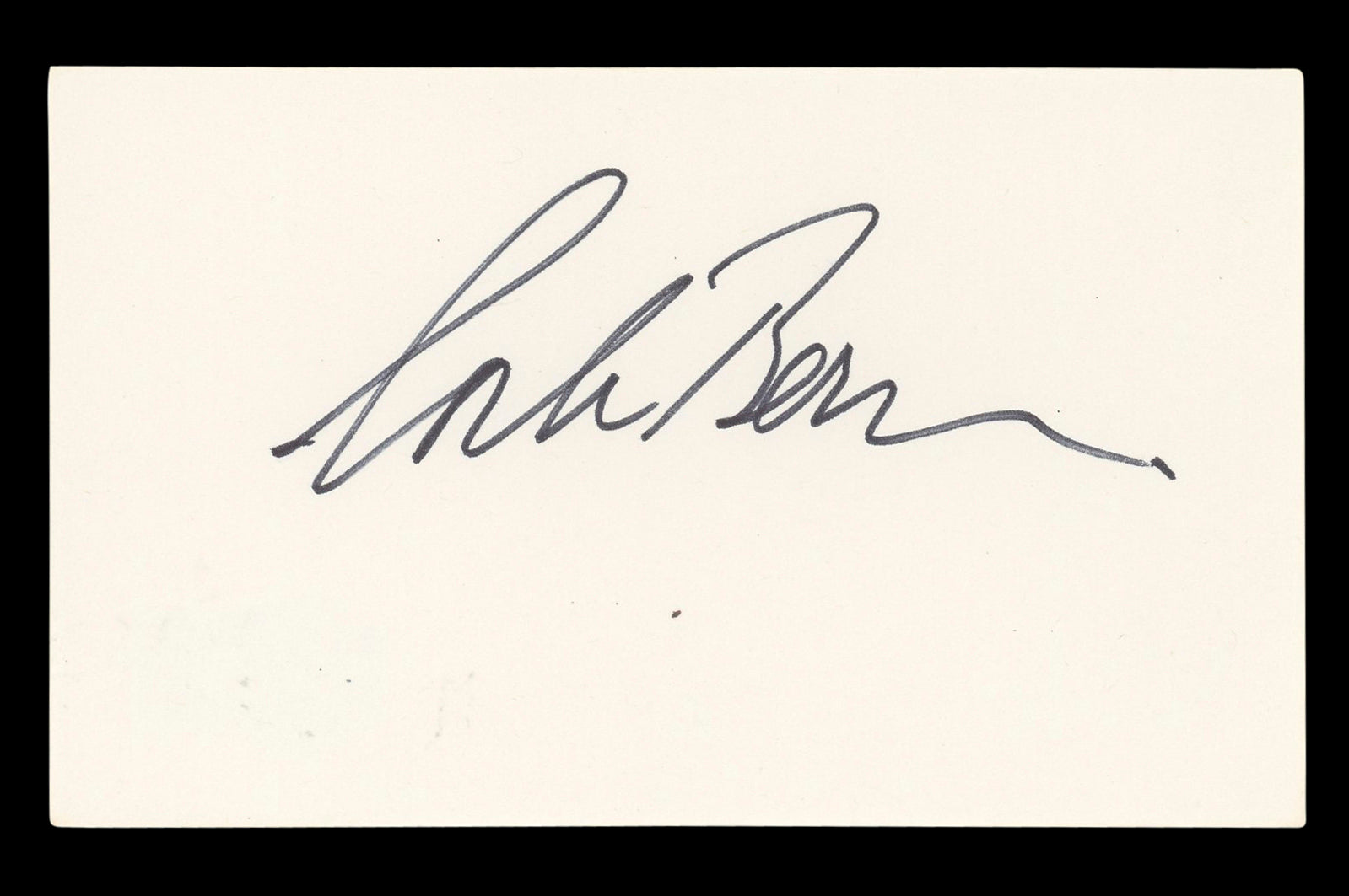 Corbin Bernsen Major League Authentic Signed 3x5 Index Card BAS #BL96492