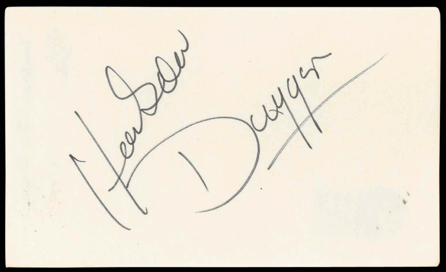 Hacksaw Jim Duggan WWE Authentic Signed 3x5 Index Card Autographed BAS #BN89230