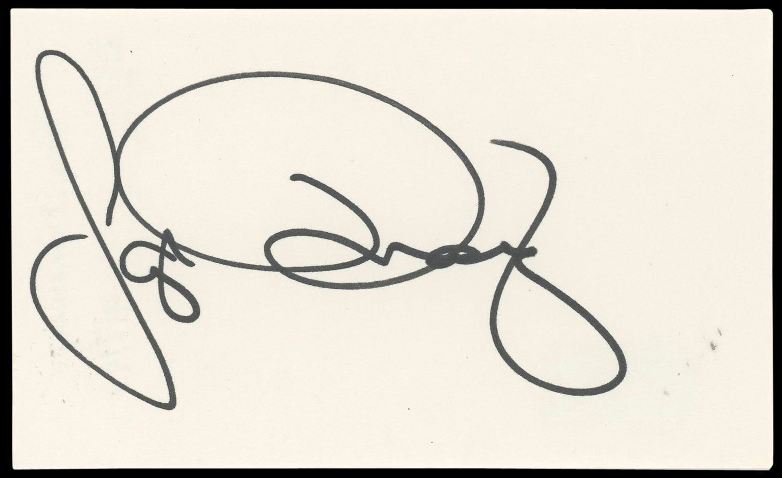 Faye Dunaway Bonnie and Clyde Authentic Signed 3x5 Index Card BAS #BN89232
