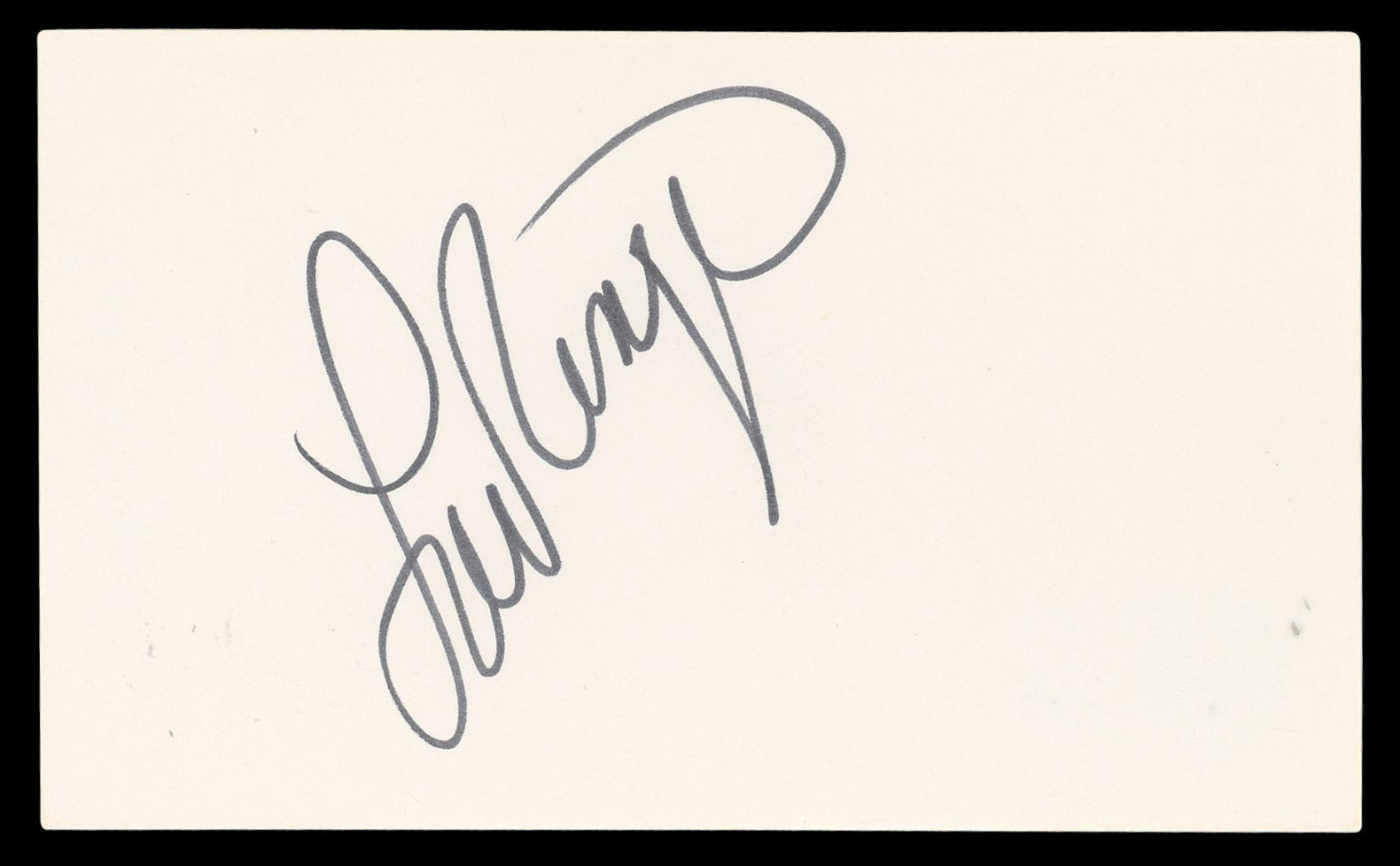 Lou Ferrigno The Incredible Hulk Authentic Signed 3x5 Index Card BAS #BN06441