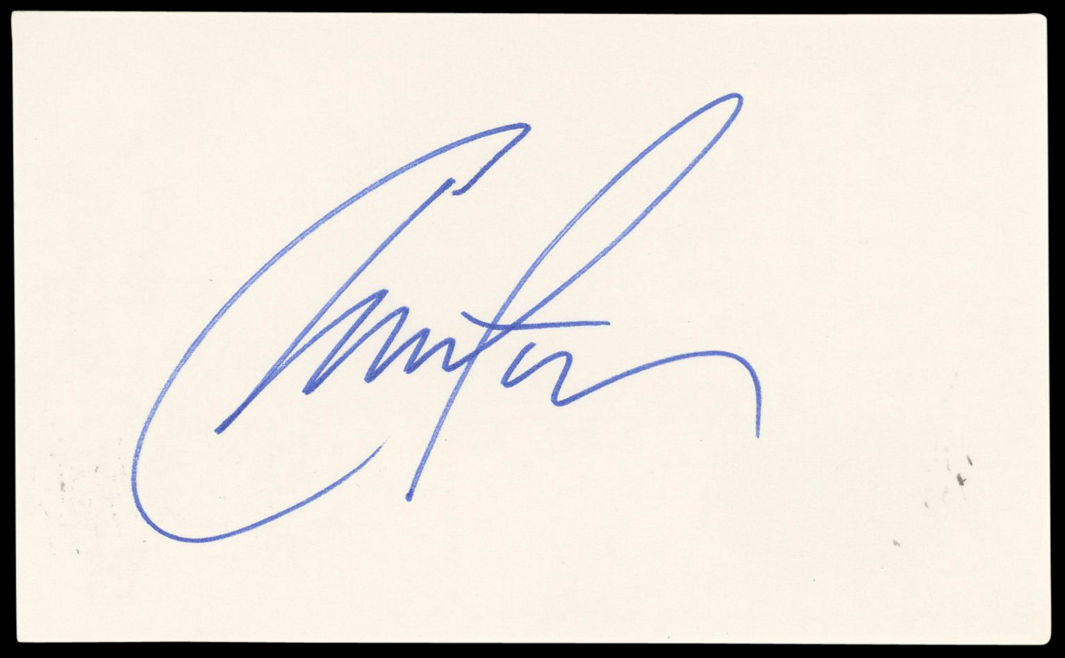 Christian Cage WWE Authentic Signed 3x5 Index Card Autographed BAS #BN89234
