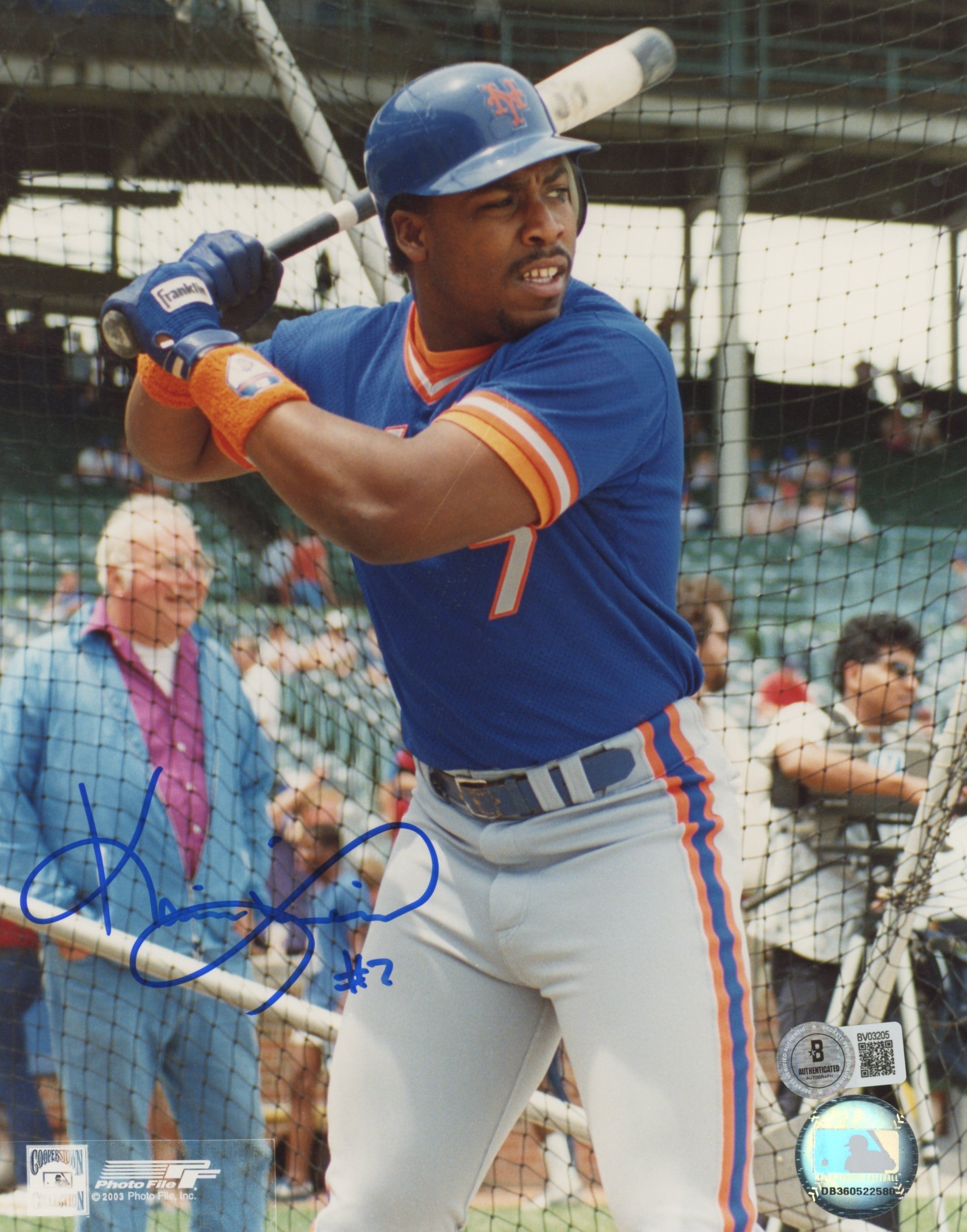Mets Kevin Mitchell Authentic Signed 8x10 Vertical Photo BAS #BV03205