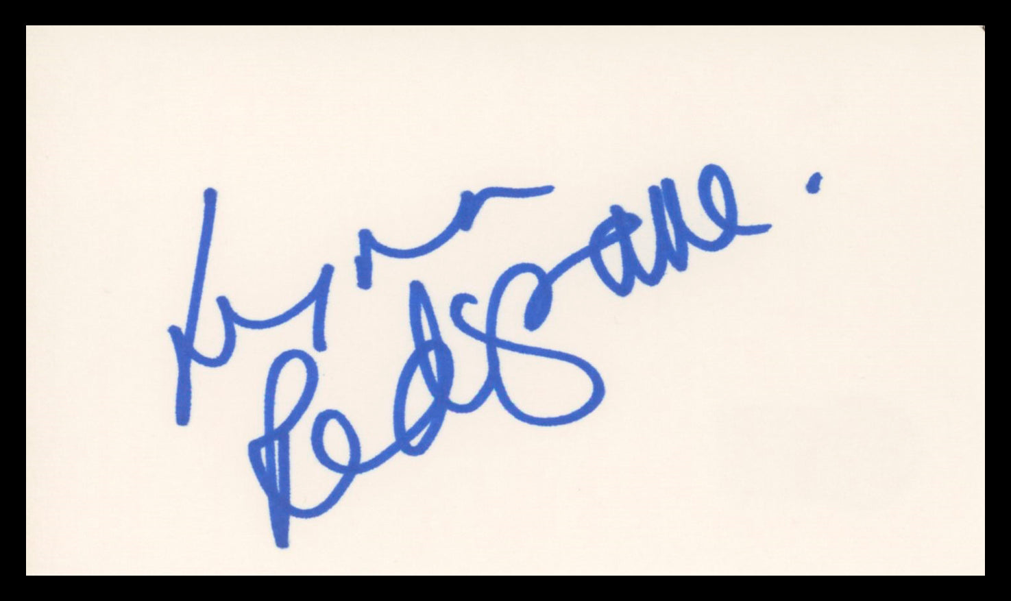 Lynn Redgrave Georgy Girl Authentic Signed 3x5 Index Card BAS #BV02140