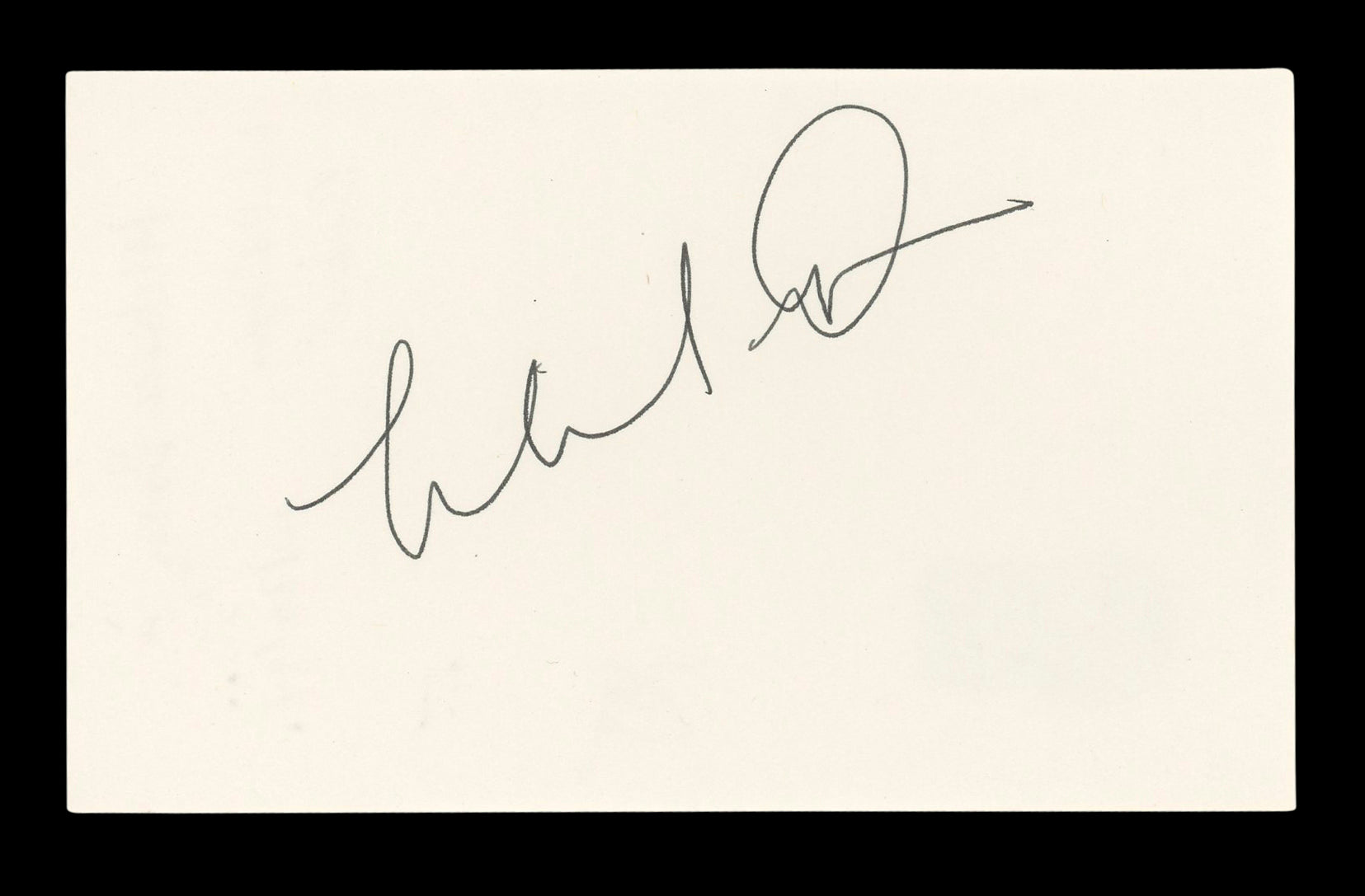 Michael Dorn Star Trek Authentic Signed 3x5 Index Card Autographed BAS #BL96699