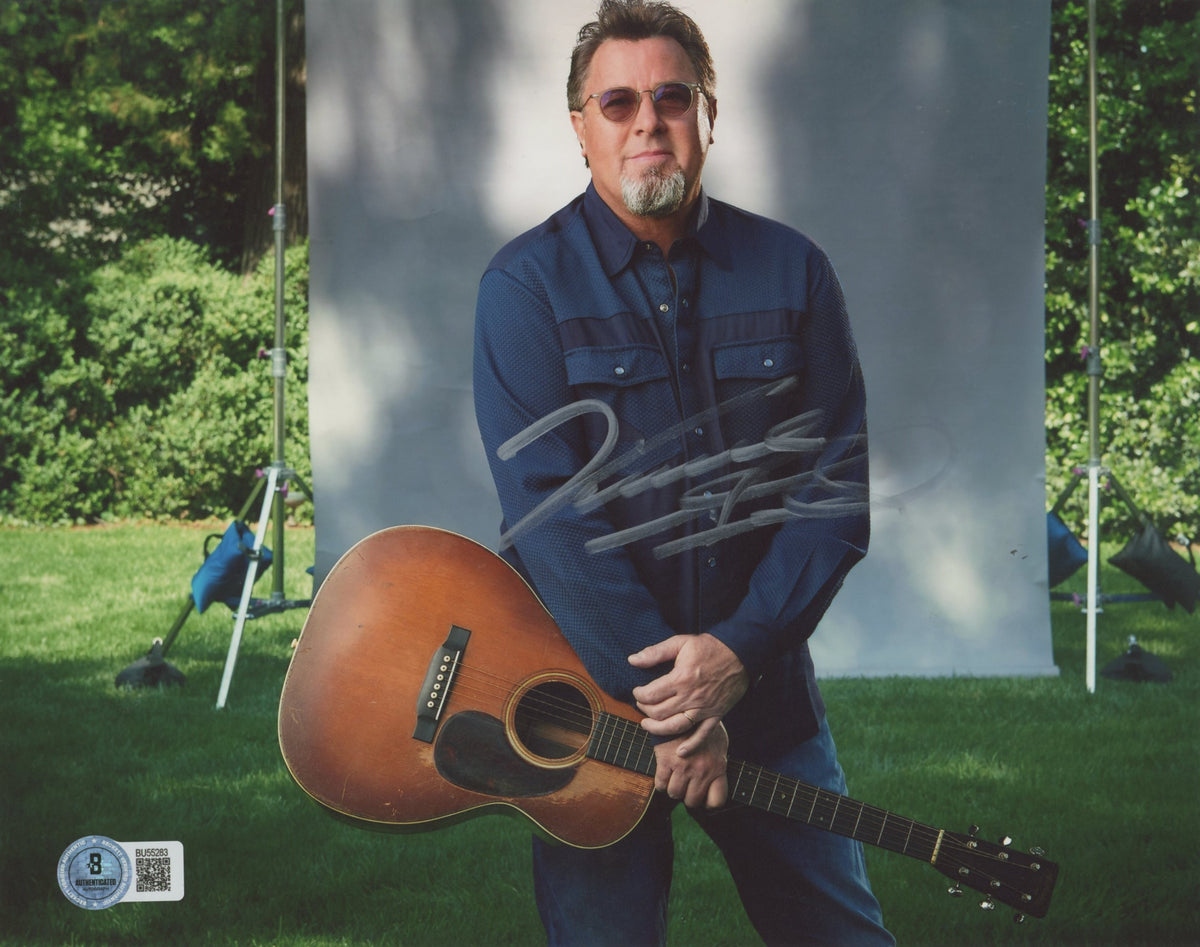 Vince Gill Country Musician Authentic Signed 8x10 Horizontal Photo BAS 6
