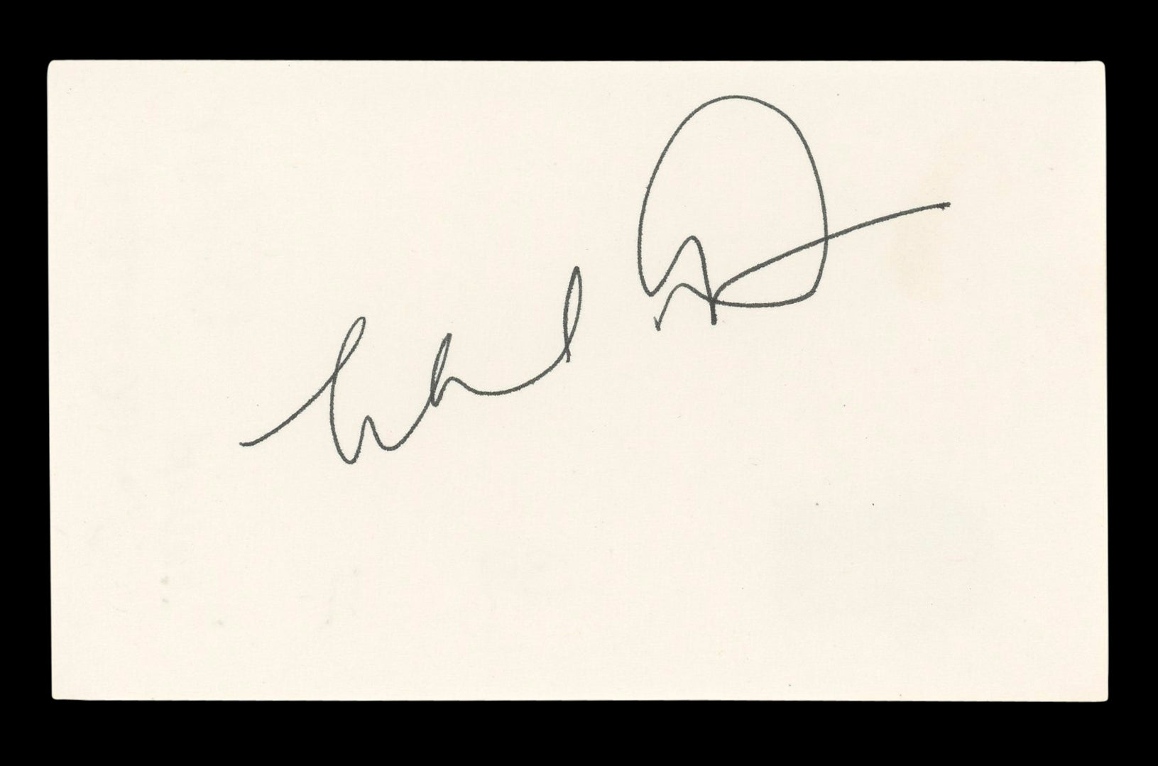 Michael Dorn Star Trek Authentic Signed 3x5 Index Card Autographed BAS #BL96701