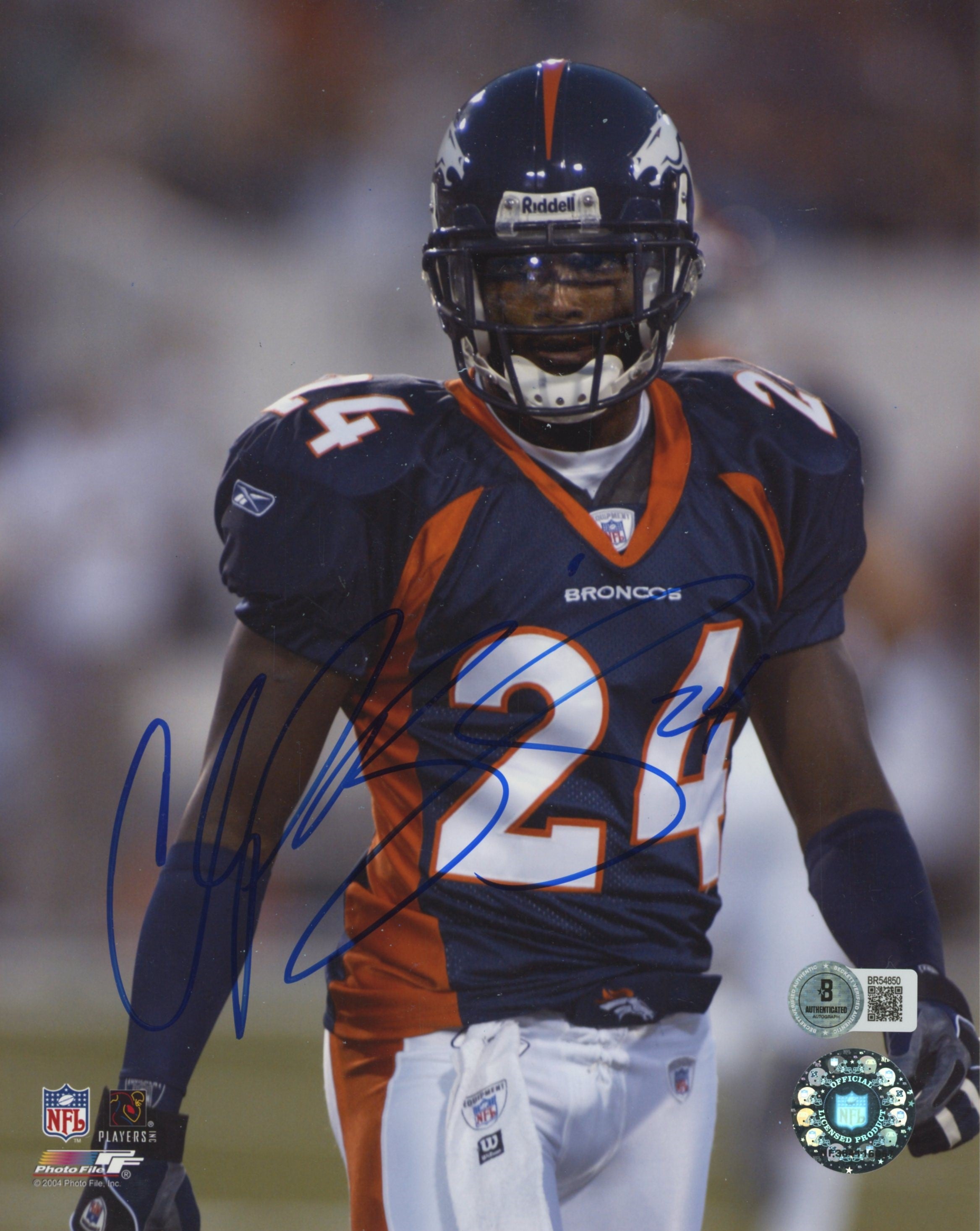 Broncos Champ Bailey Authentic Signed 8x10 Photo Autographed BAS #BR54850