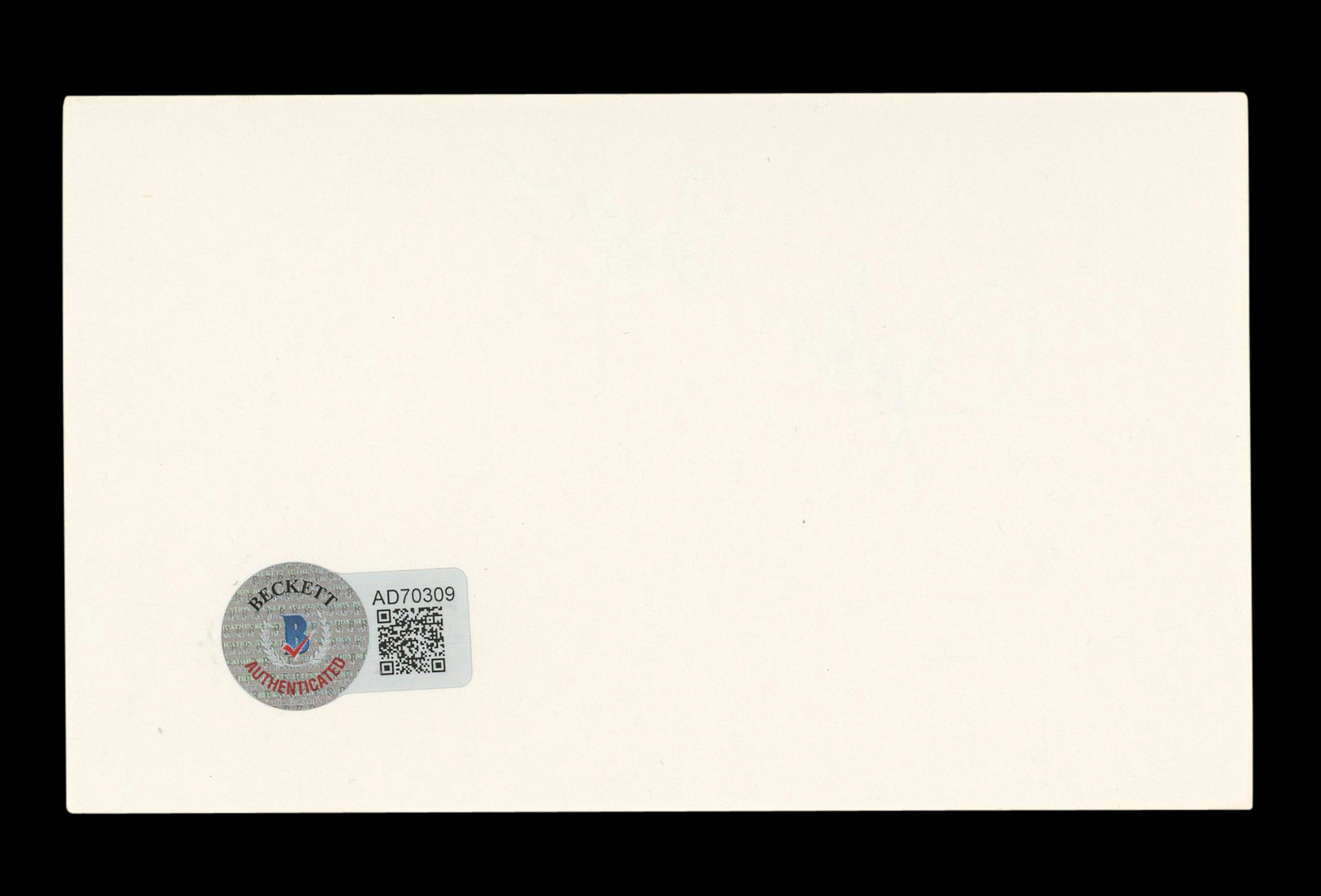 John Agar King Kong Authentic Signed 3x5 Index Card Autographed BAS #AD70309