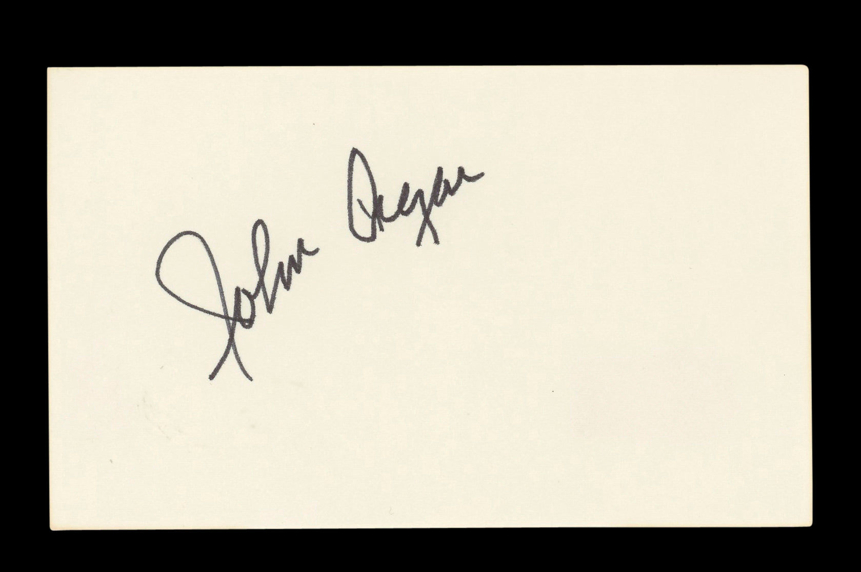 John Agar King Kong Authentic Signed 3x5 Index Card Autographed BAS #AD70308