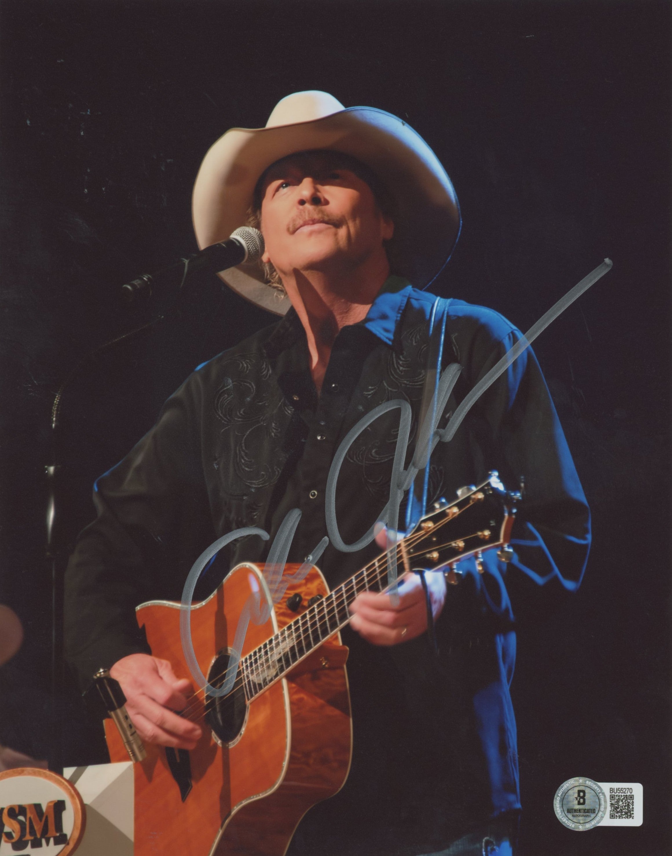Alan Jackson Country Musician Authentic Signed 8x10 Vertical Photo BAS 3