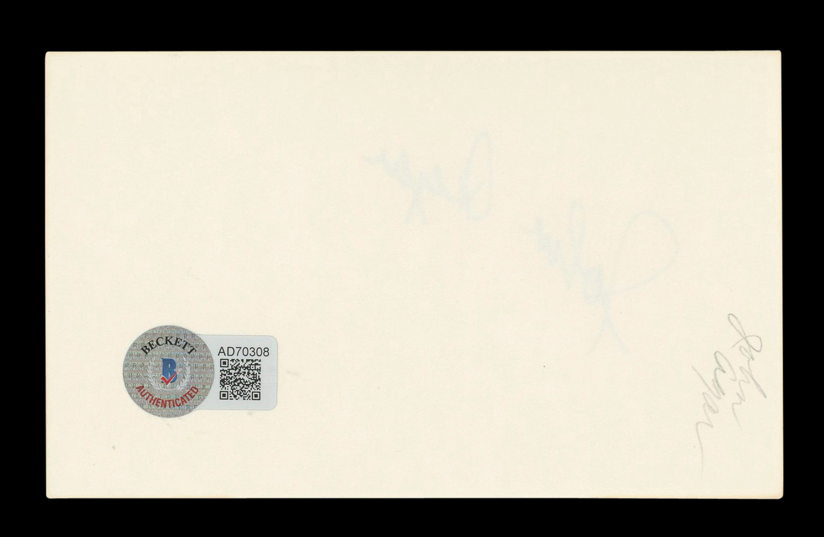 John Agar King Kong Authentic Signed 3x5 Index Card Autographed BAS #AD70308