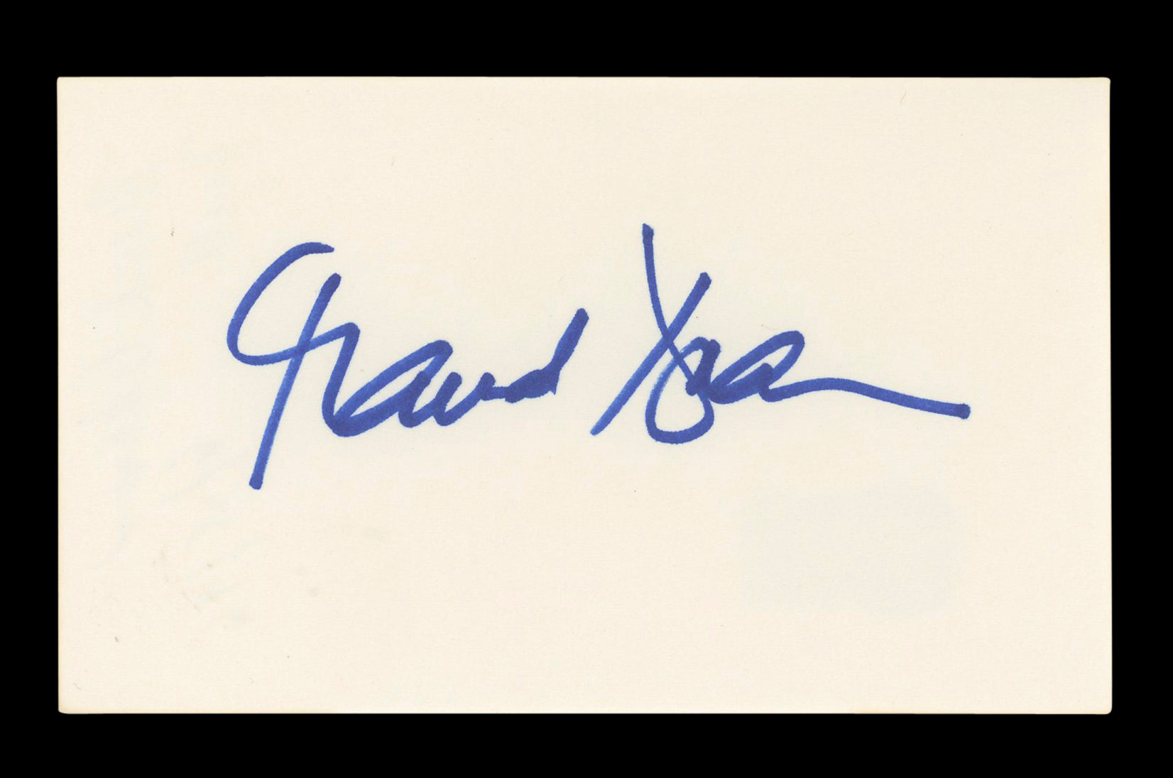 Maude Adams The Man with the Golden Gun Signed 3x5 Index Card BAS #AD70307