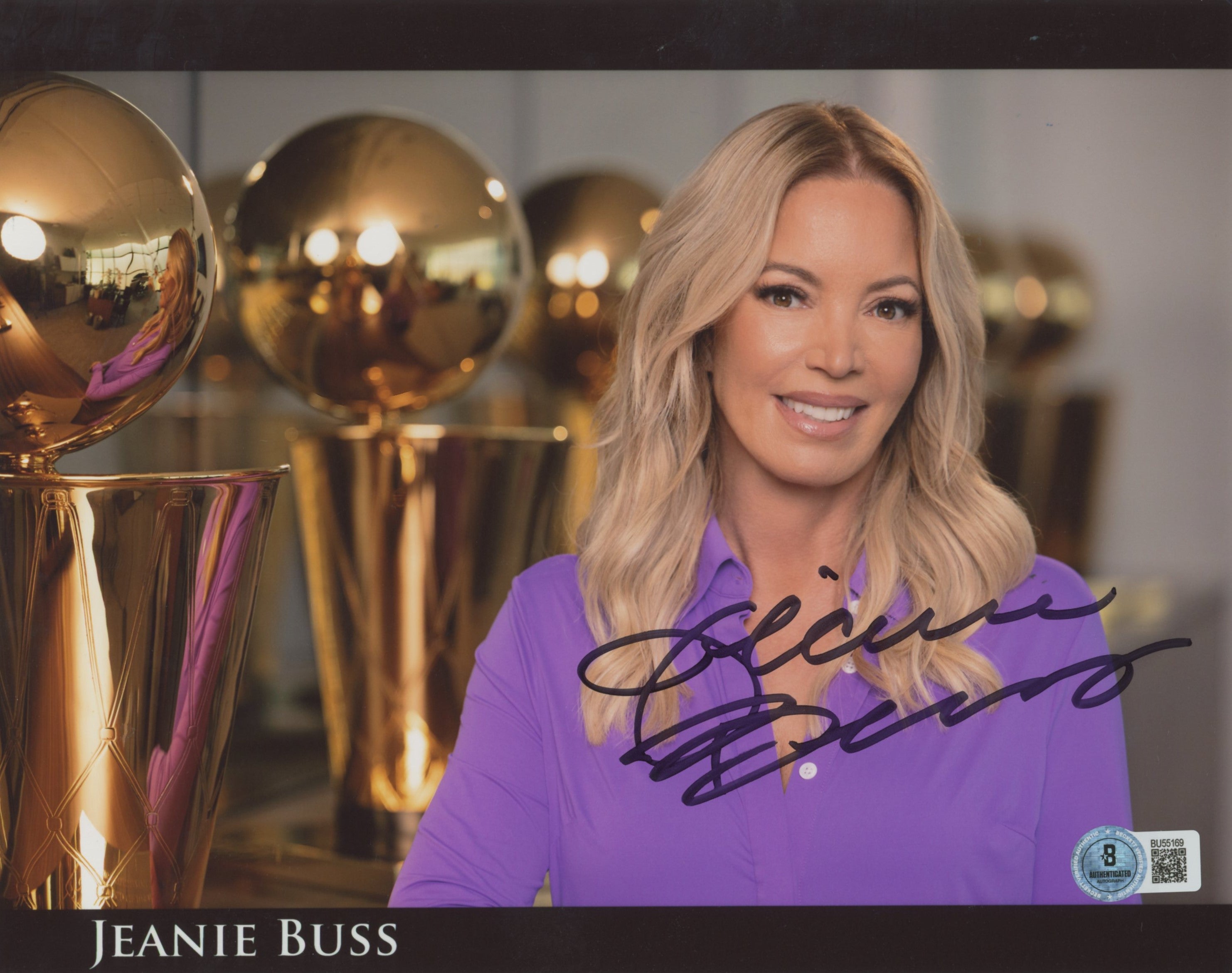 Lakers Jeanie Buss Authentic Signed 8x10 Horizontal Photo Autographed BAS 3
