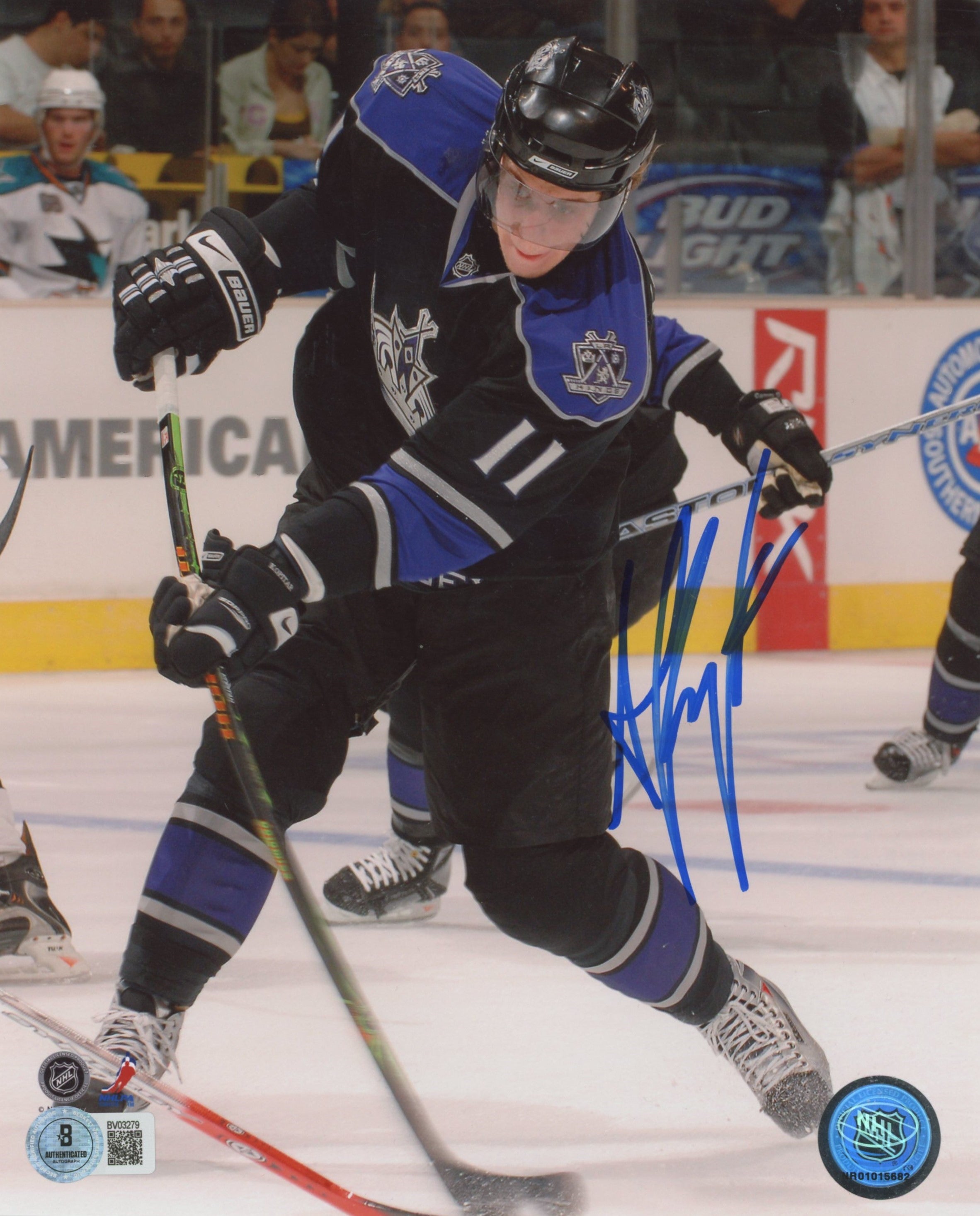 Kings Anze Kopitar Authentic Signed 8x10 Vertical Photo BAS #Bv03279