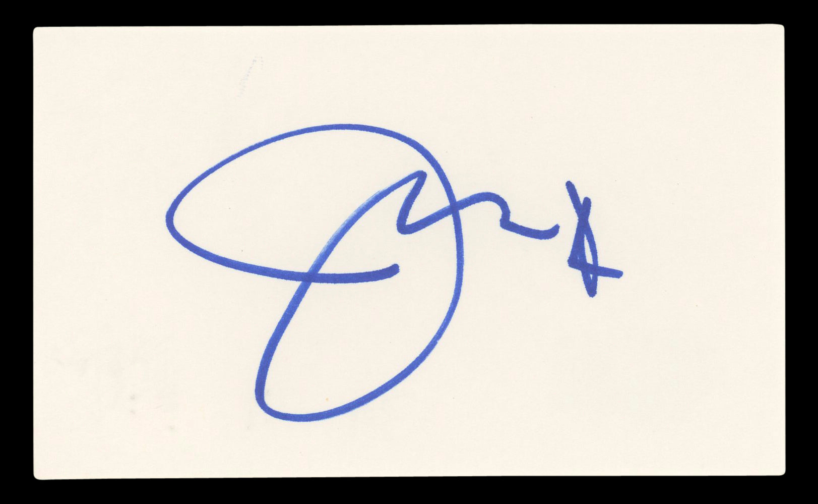 Jeri Ryan Star Trek Voyager Authentic Signed 3x5 Index Card BAS #BL96713