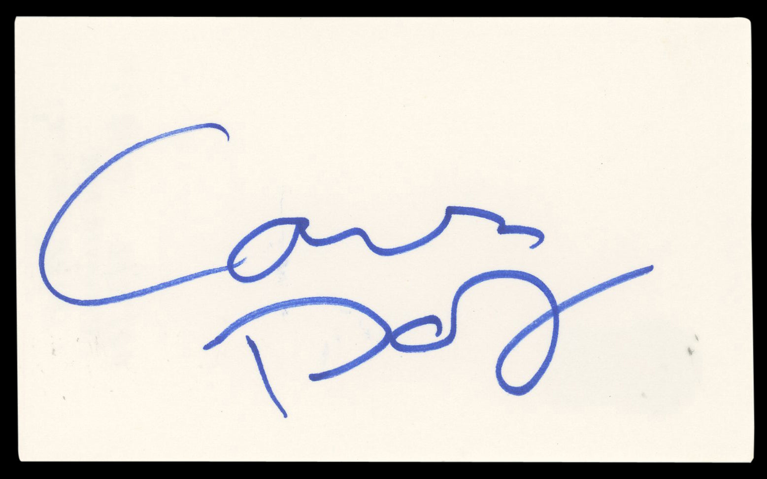 Cameron Diaz Charlie's Angels Authentic Signed 3x5 Index Card BAS #BN06461