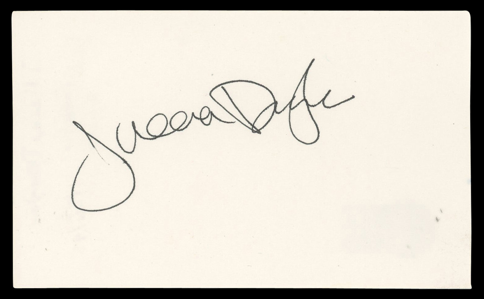 Illeana Douglas Stir of Echoes Authentic Signed 3x5 Index Card BAS #BN06464