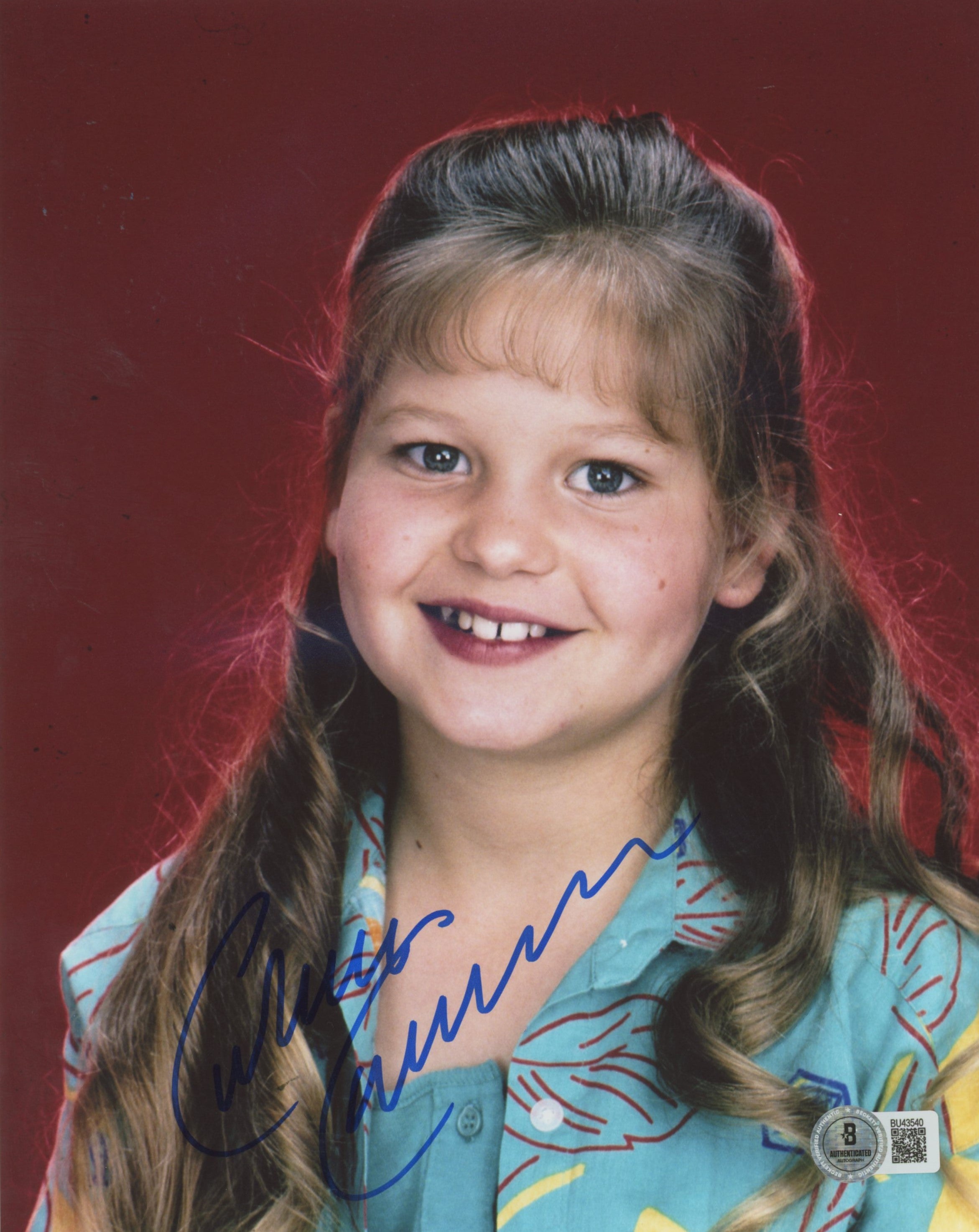 Candace Cameron Full House Authentic Signed 8x10 Vertical Photo BAS #BU43540