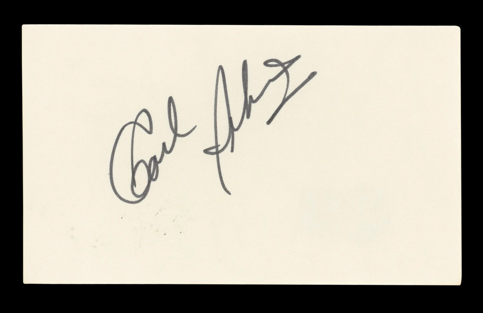 Carl Perkins Musician Authentic Signed 3x5 Index Card Autographed BAS #BL96717
