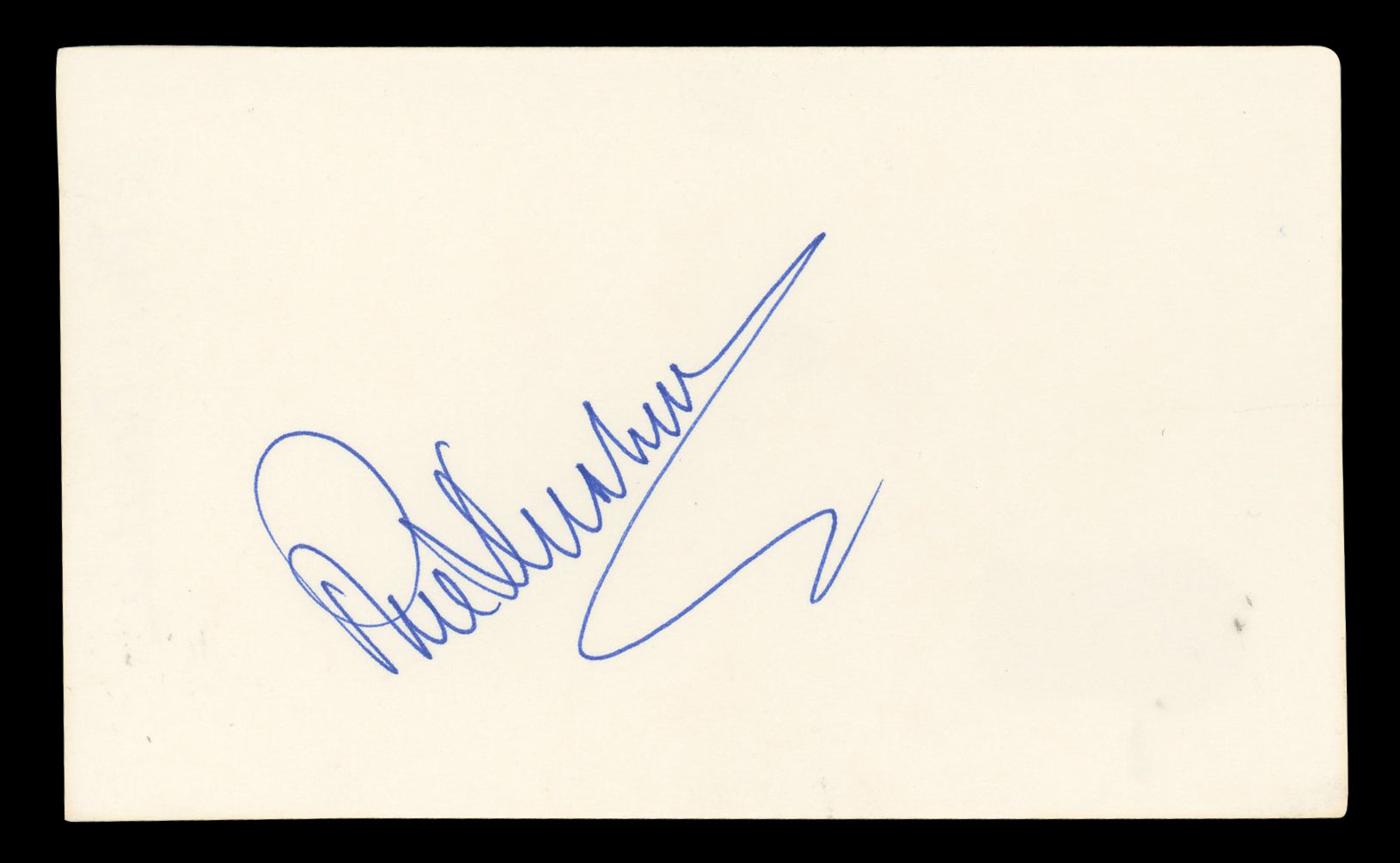 Phil Donahue The Phil Donahue Show Authentic Signed 3x5 Index Card BAS #BN06466