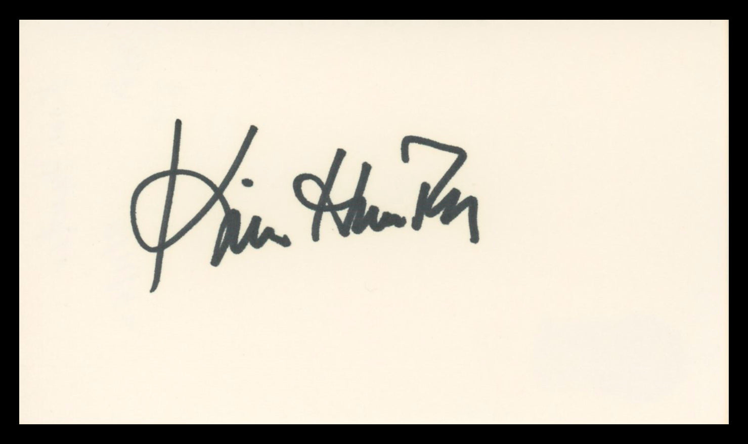 Kim Hunter Planet Of The Apes Authentic Signed 3x5 Index Card BAS #BU64799