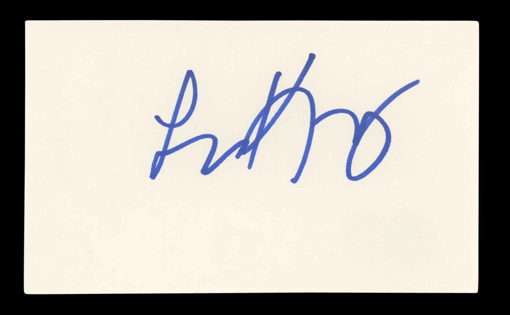 Larry King Ghostbusters Authentic Signed 3x5 Index Card Autographed BAS #BL96600